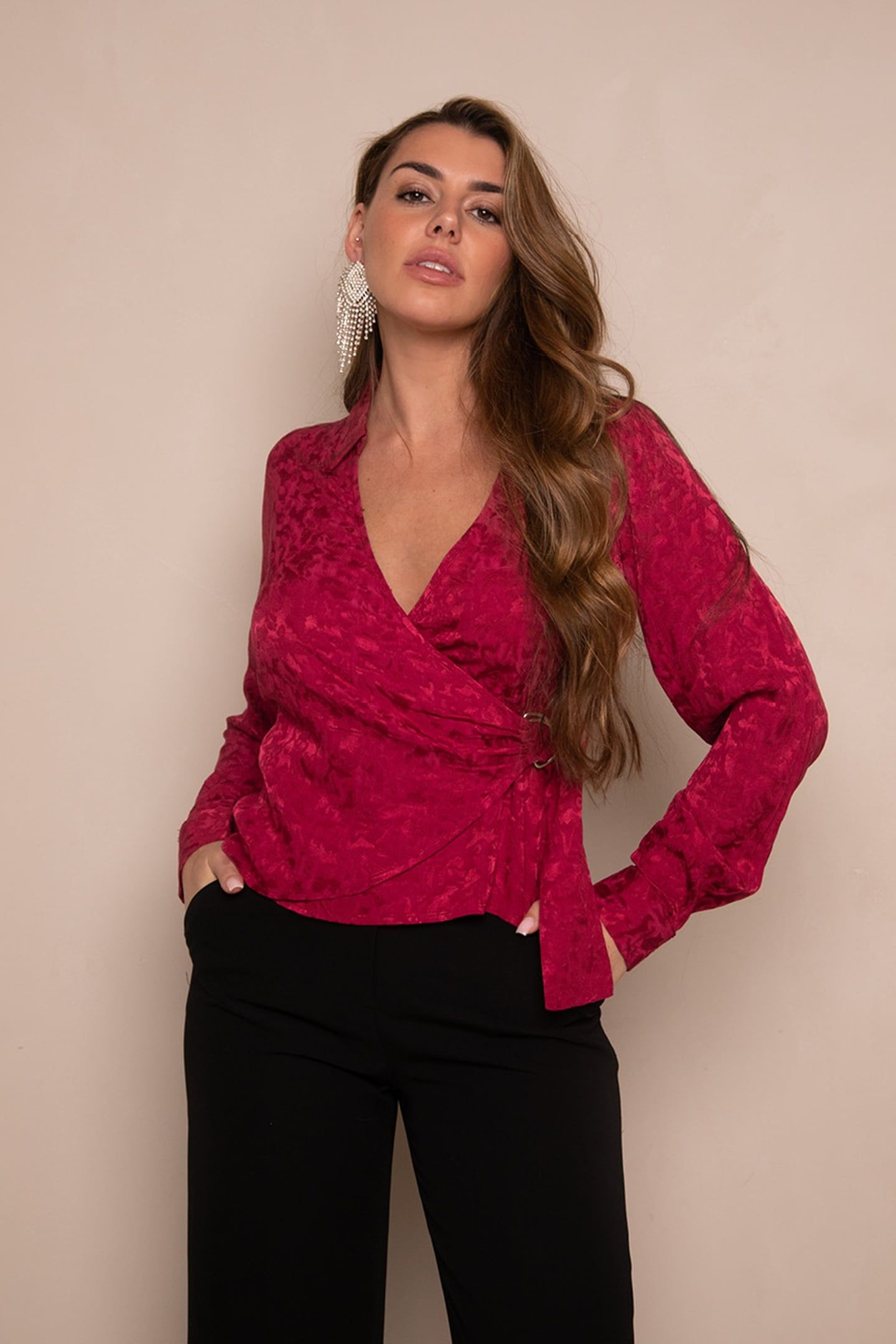 BAR BLOUSE BEET RED 1