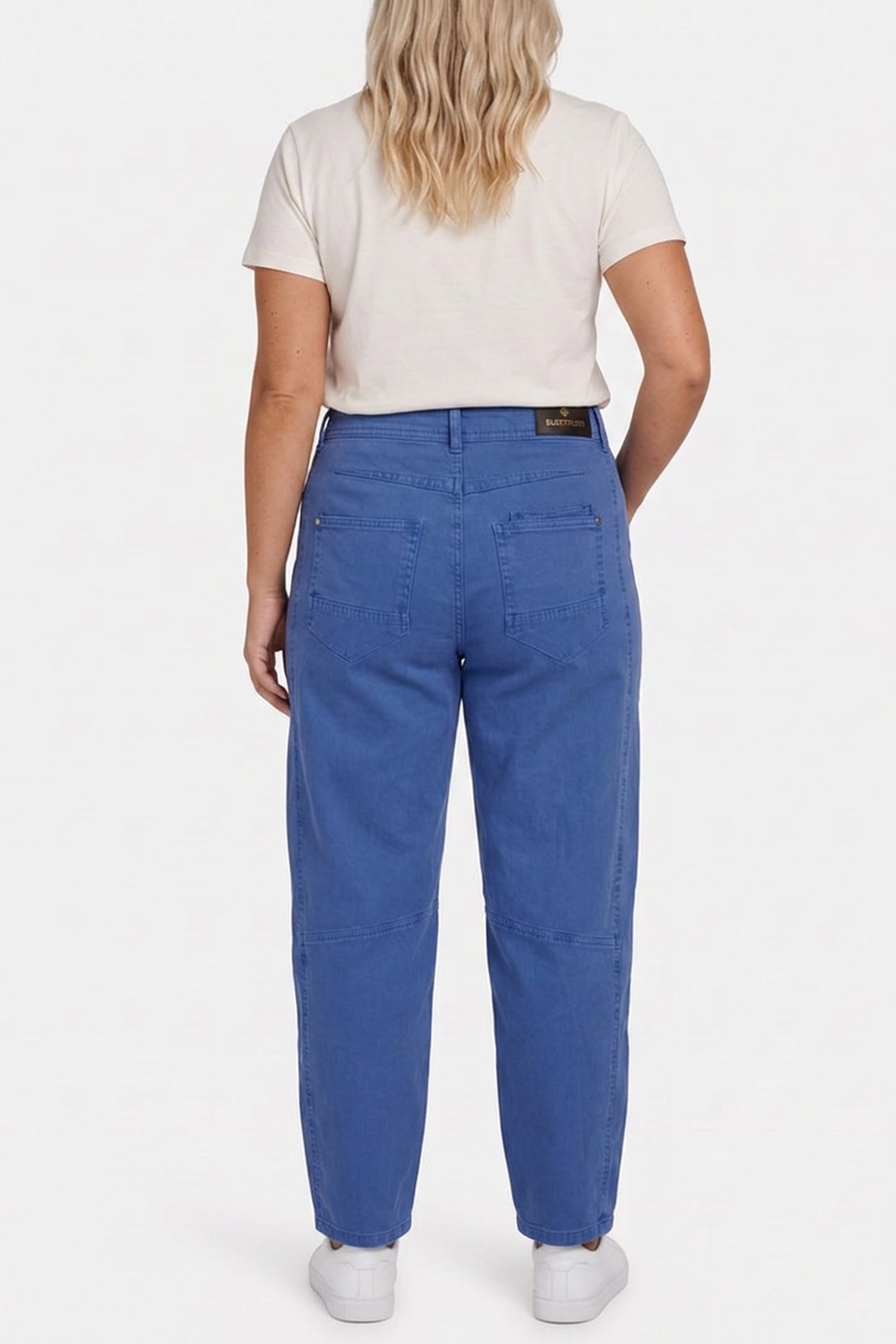 COCOON PANTS VINTAGE COMF STRETCH TWILL ROYAL BLUE 2