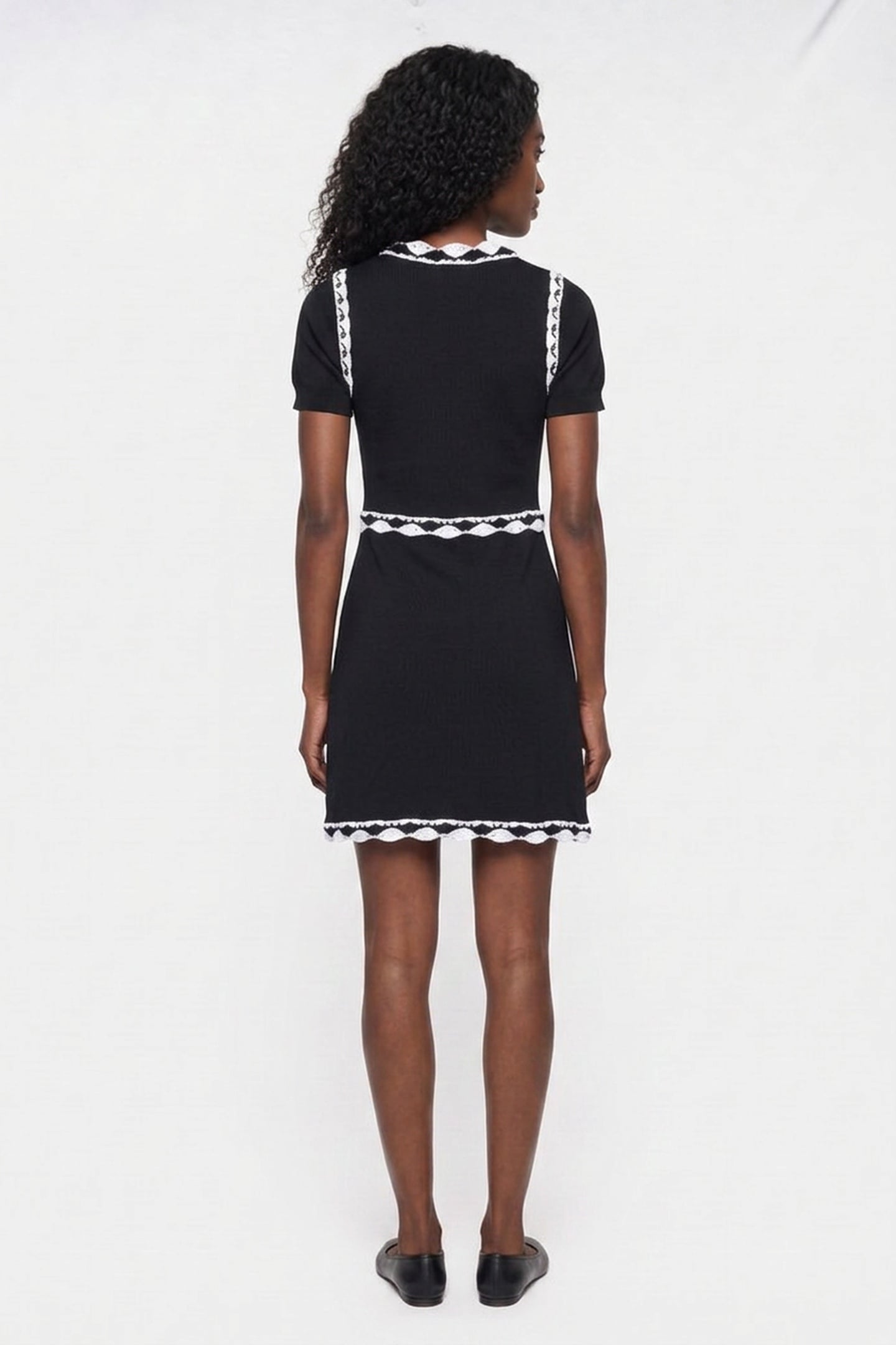 KNIT DRESS BLACK 2