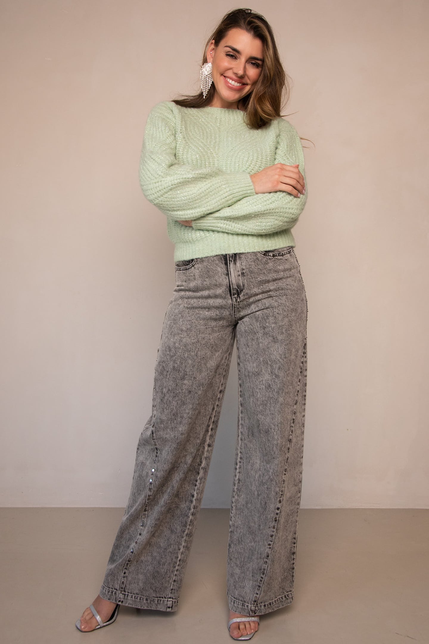KATHLEEN PULLOVER SAGE GREEN 1