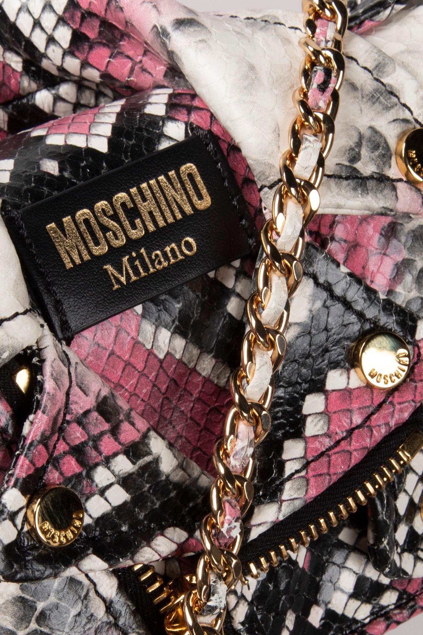 WALLET ON CHAIN BIKER BAG PINK 4