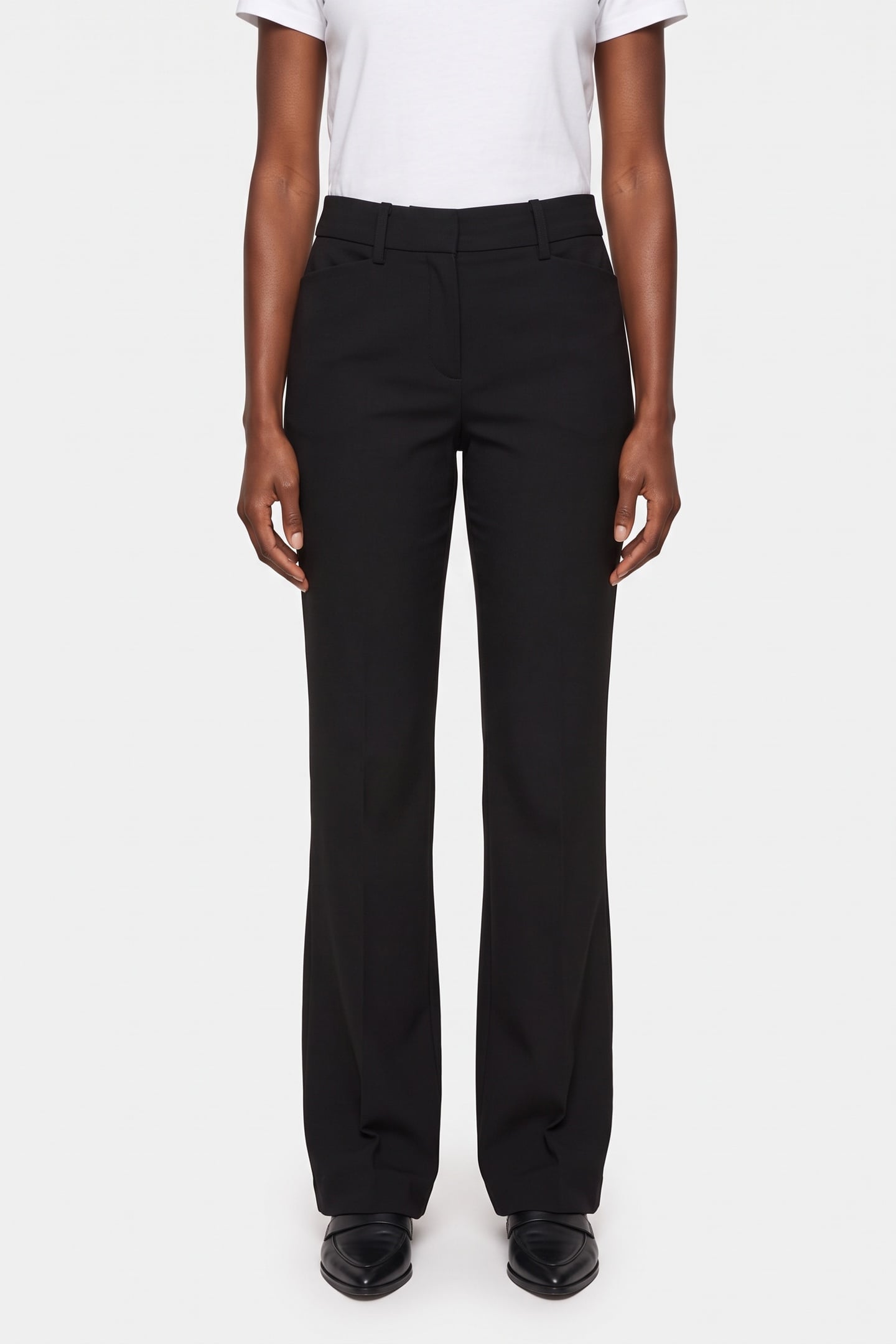 ENID KICKFLARE TAILORED BLACK 1