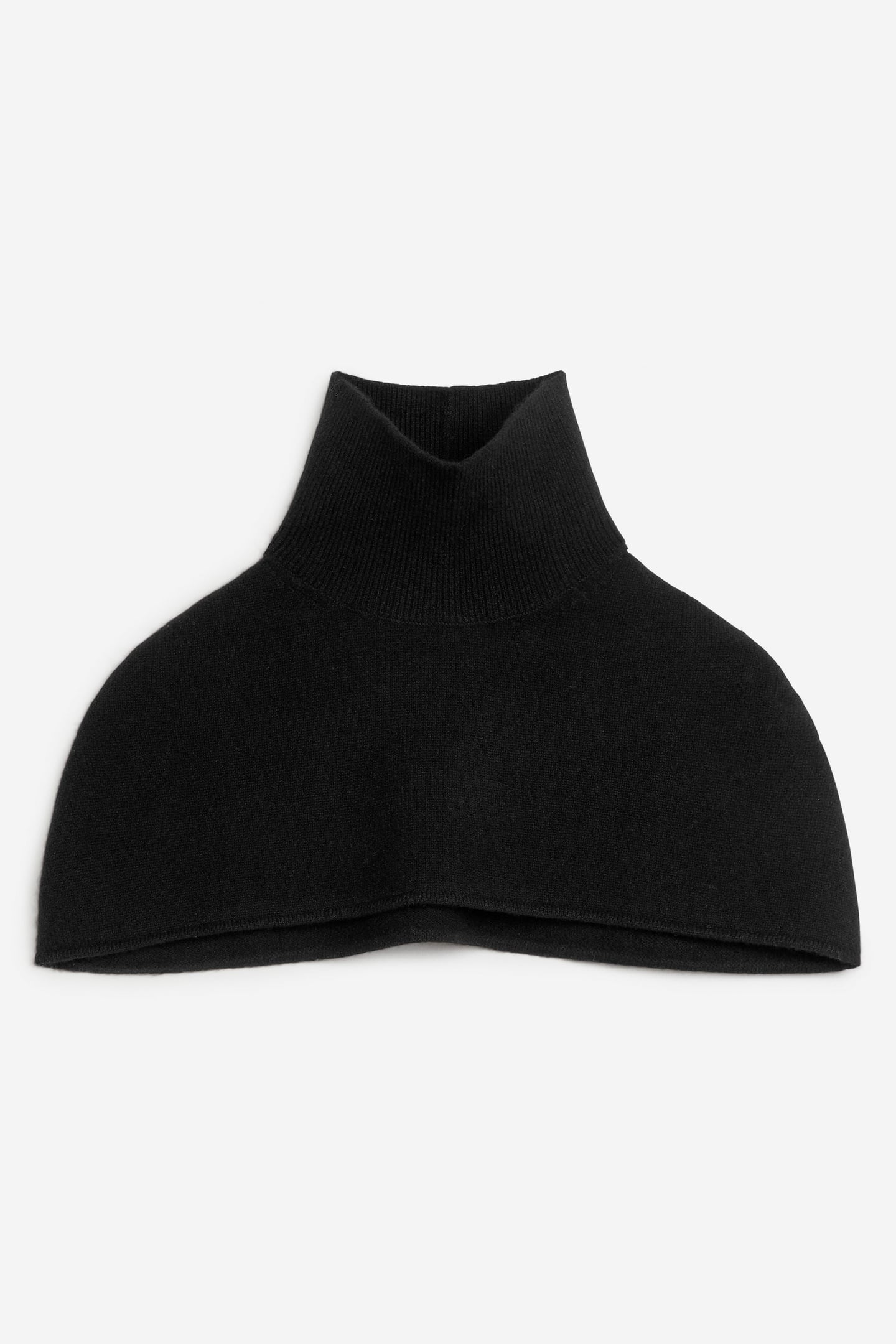 CASSIA CASHMERE PONCHO BLACK 3