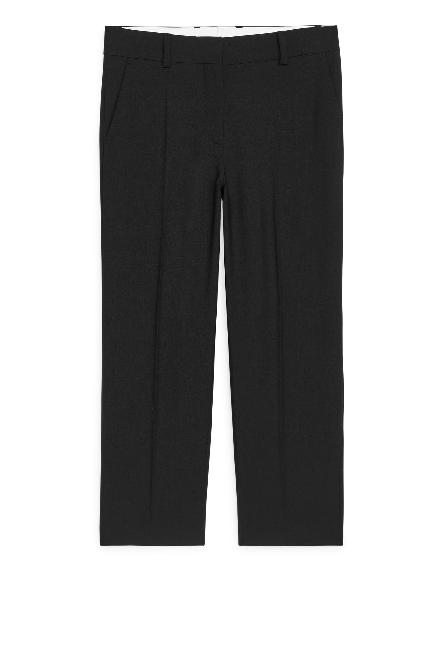 ELMO WOOL TWILL TROUSERS BLACK 3
