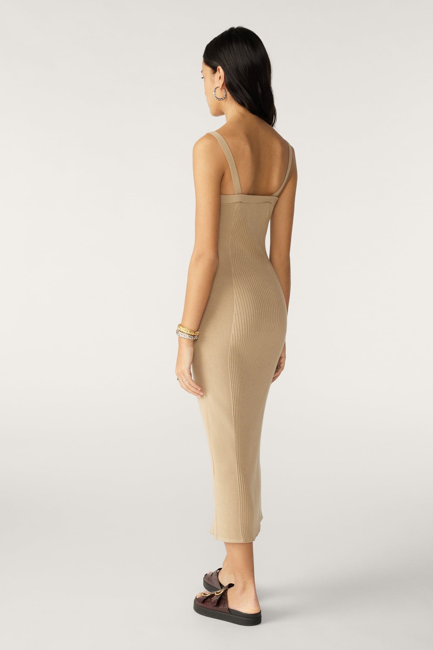 MID-LENGTH DRESS BEIGE 2