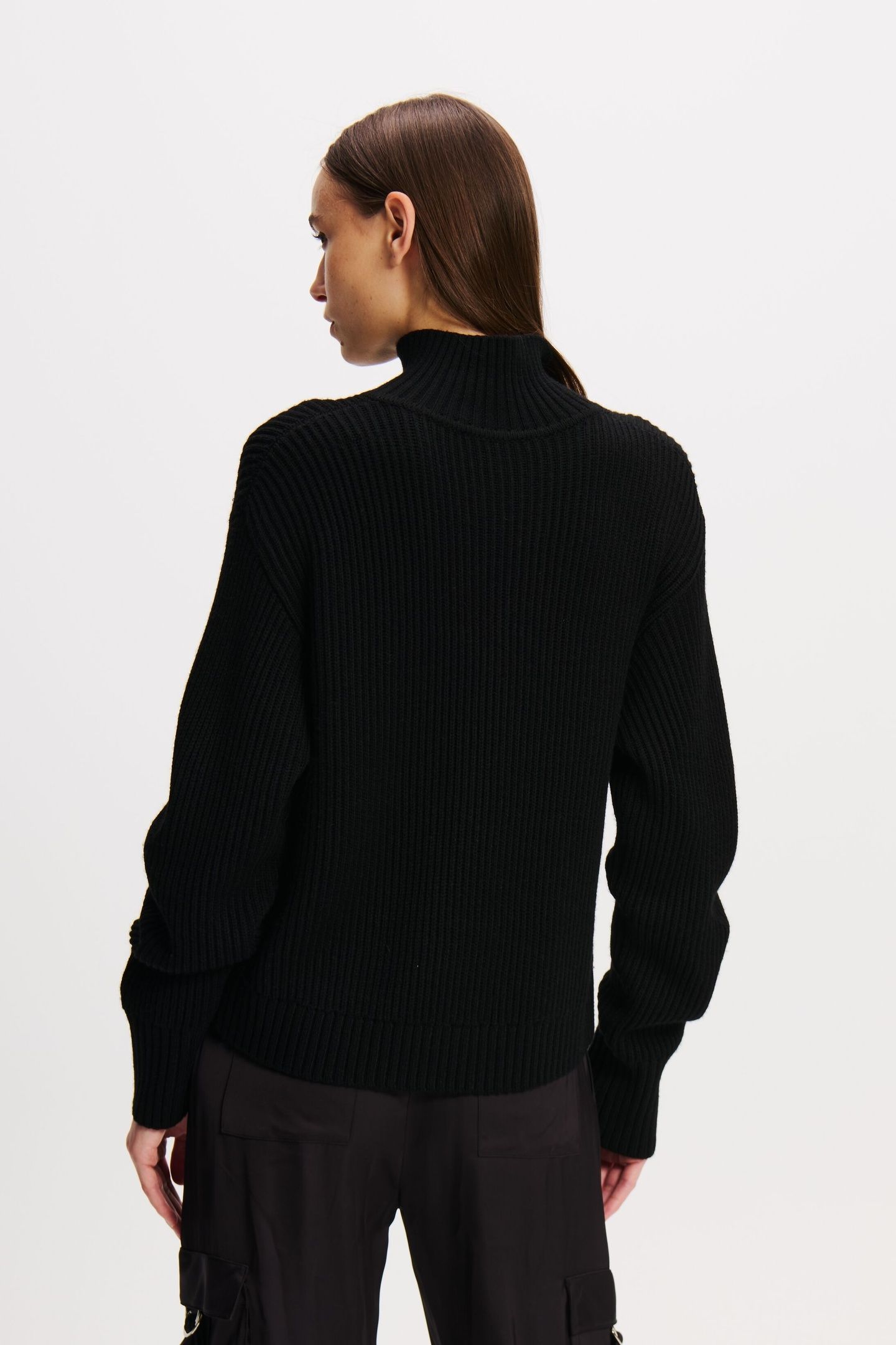SOUTACHE SIGNATURE CHUNKY KNIT BLACK/WHITE 5