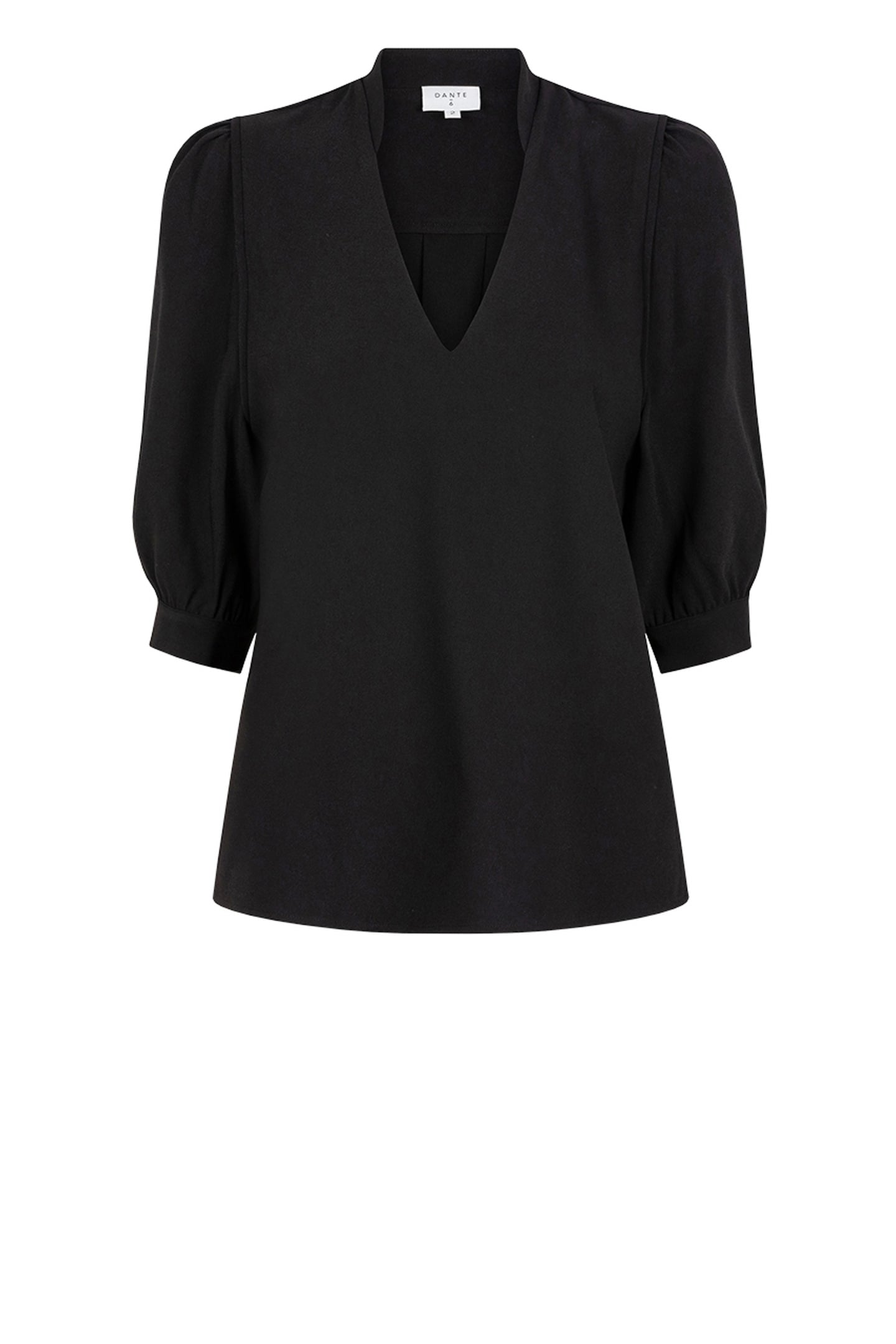 DANTE6-MALINA V NECK TOP RAVEN 4