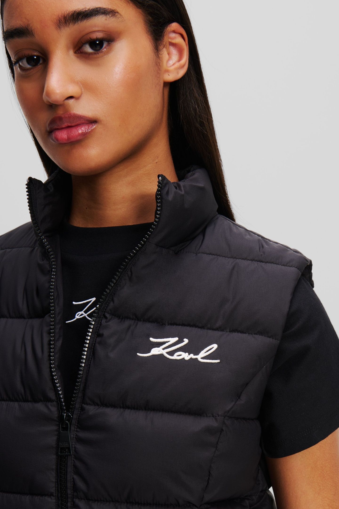 LIGHTWEIGHT PUFFER GILET BLACK 5