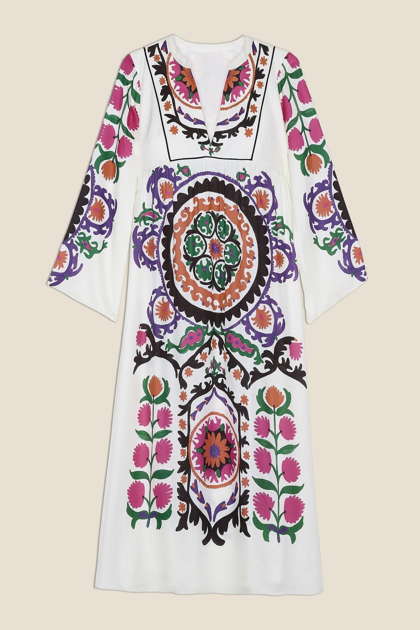 MID-LENGTH DRESS ECRU 3