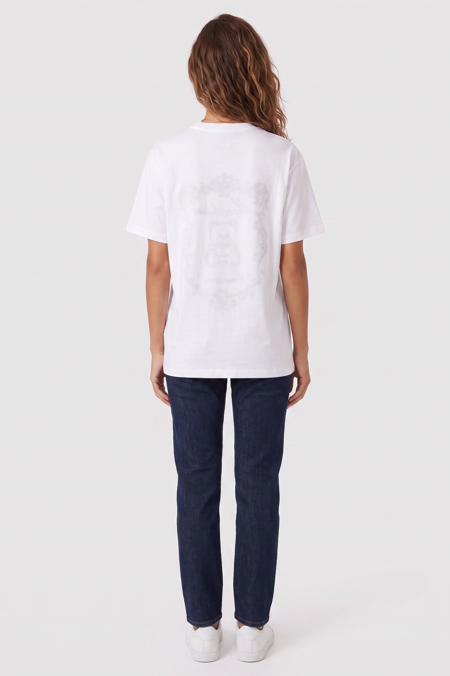 TEDDY EMBROIDERY ORGANIC JERSEY T-SHIRT WHITE 2