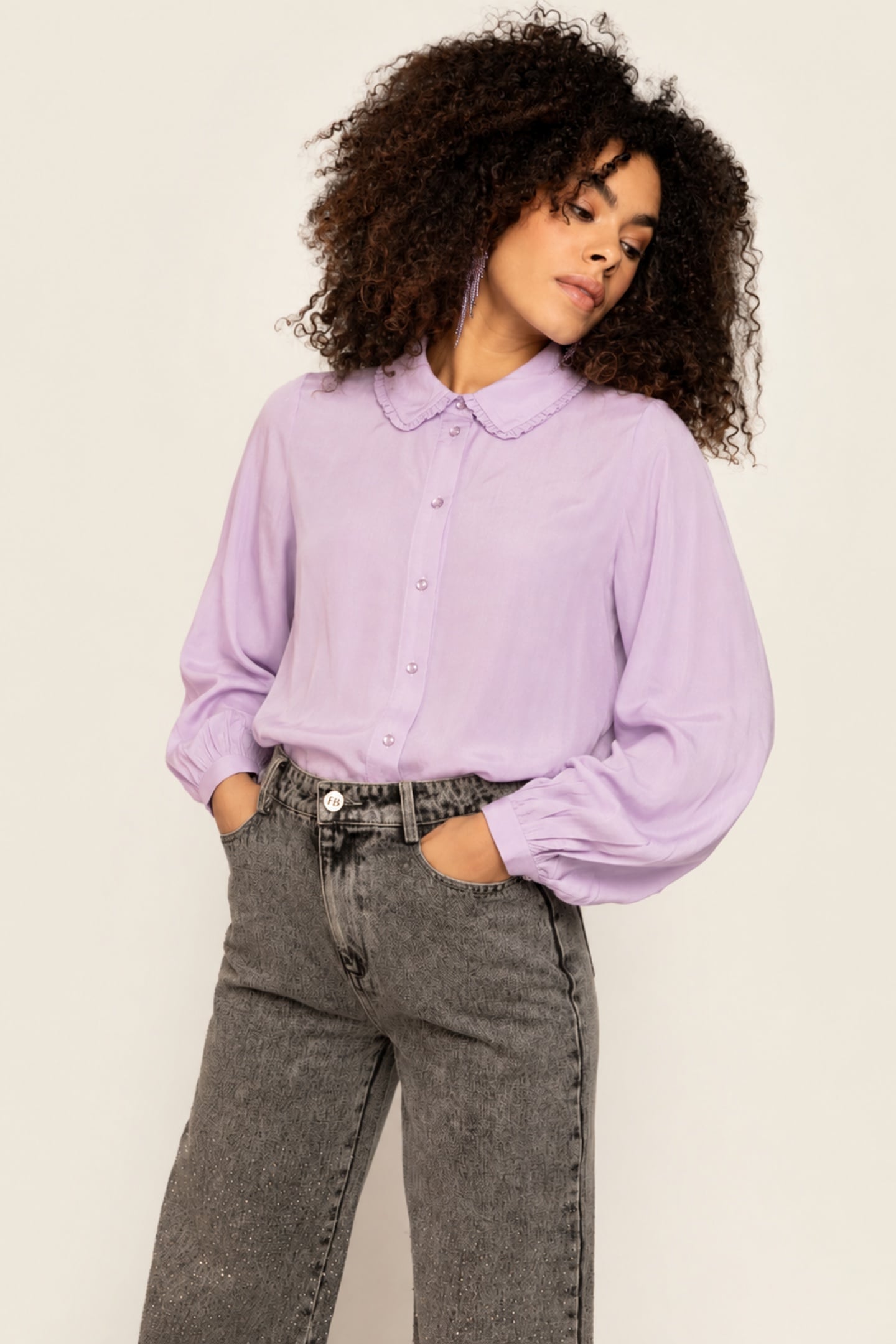 BEX BLOUSE LIGHT PURPLE 1
