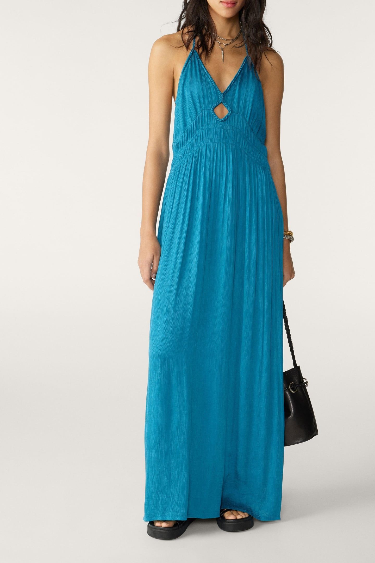 LONG DRESS TURQUOISE 1