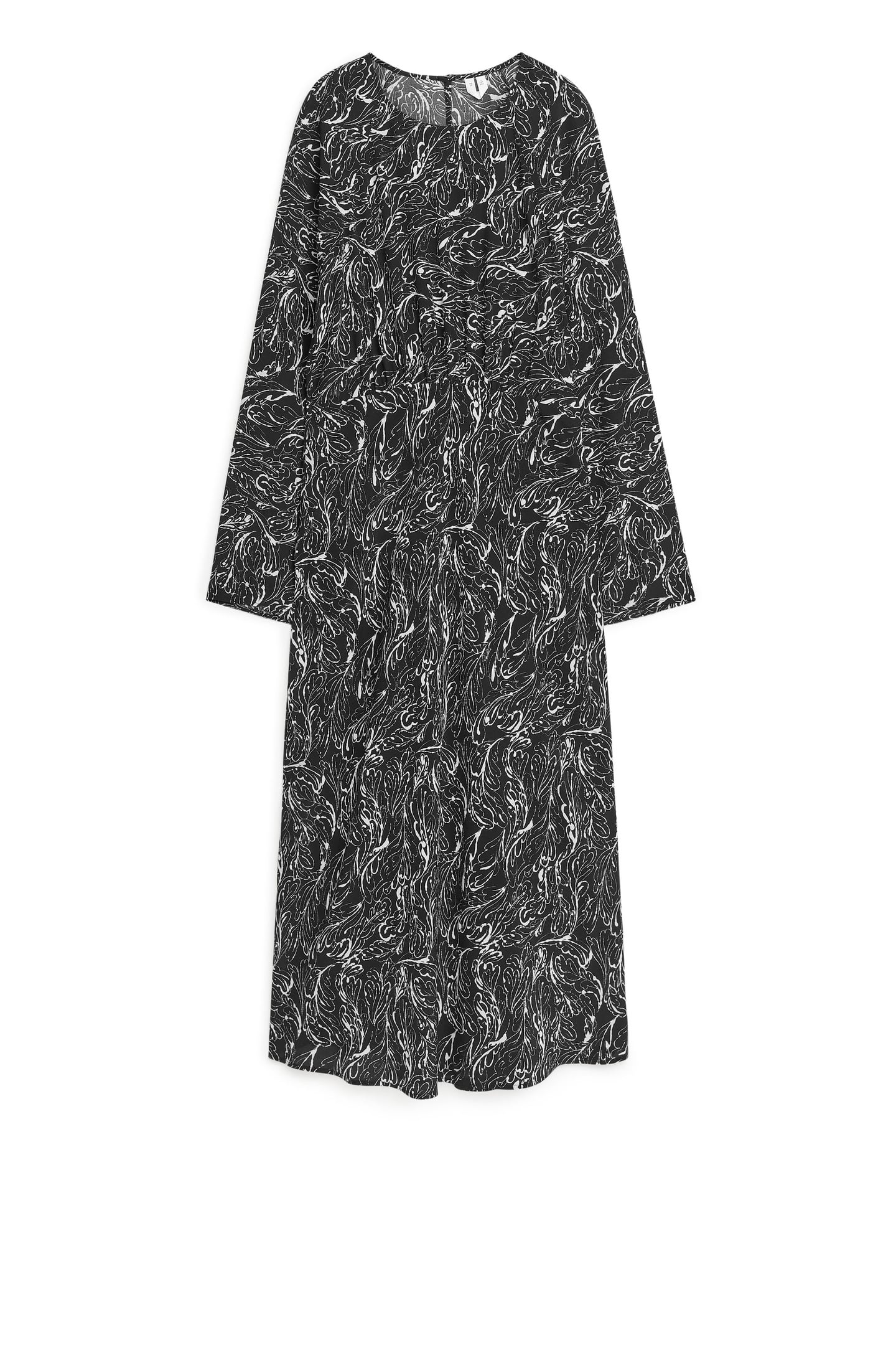 GASTONIA AOP DRESS BLACK 3