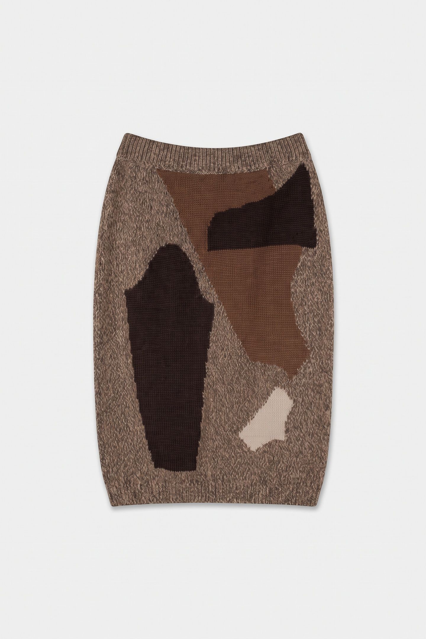KNITTED SKIRT BEIGE 3