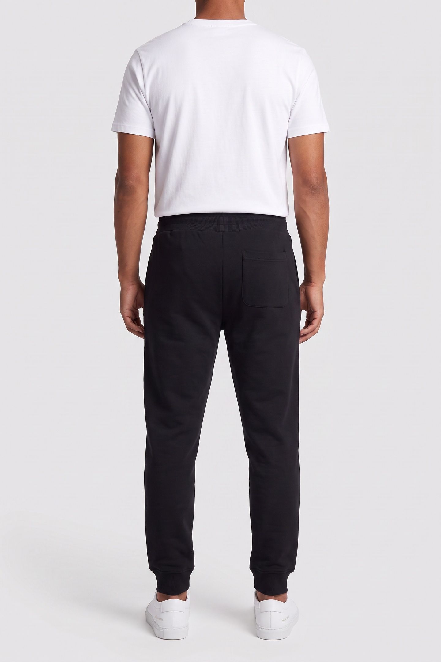 MOSCHINO COUTURE ORGANIC FLEECE JOGGING BLACK 2