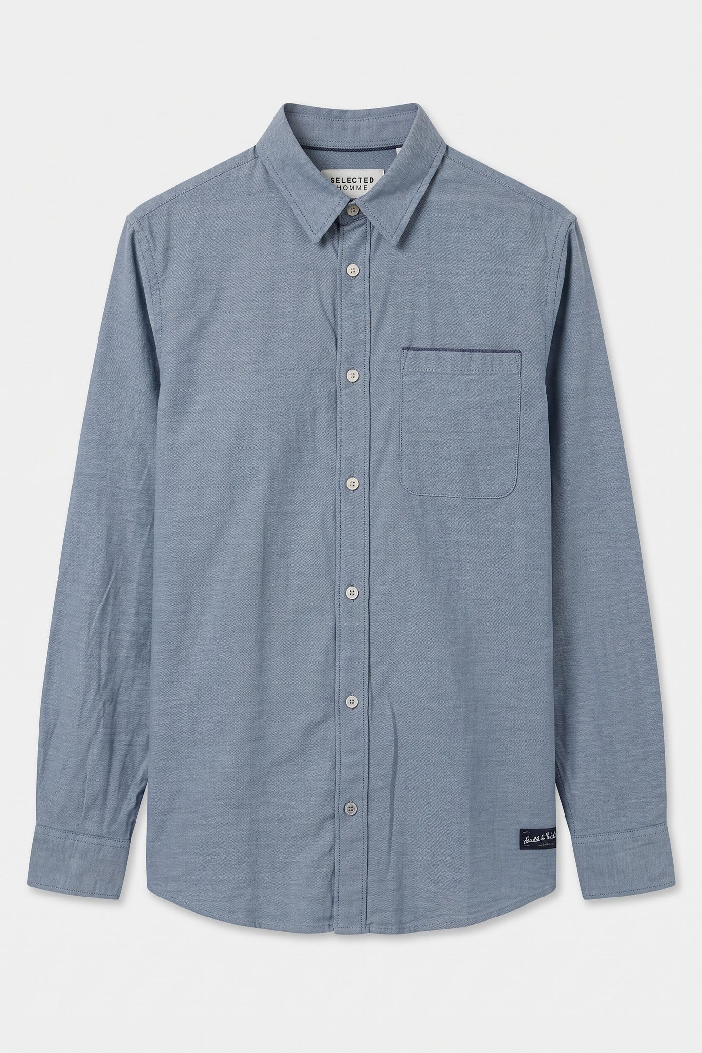 OXFORD REGULAR-FIT CONTRAST SHIRT DARK BLUE 3