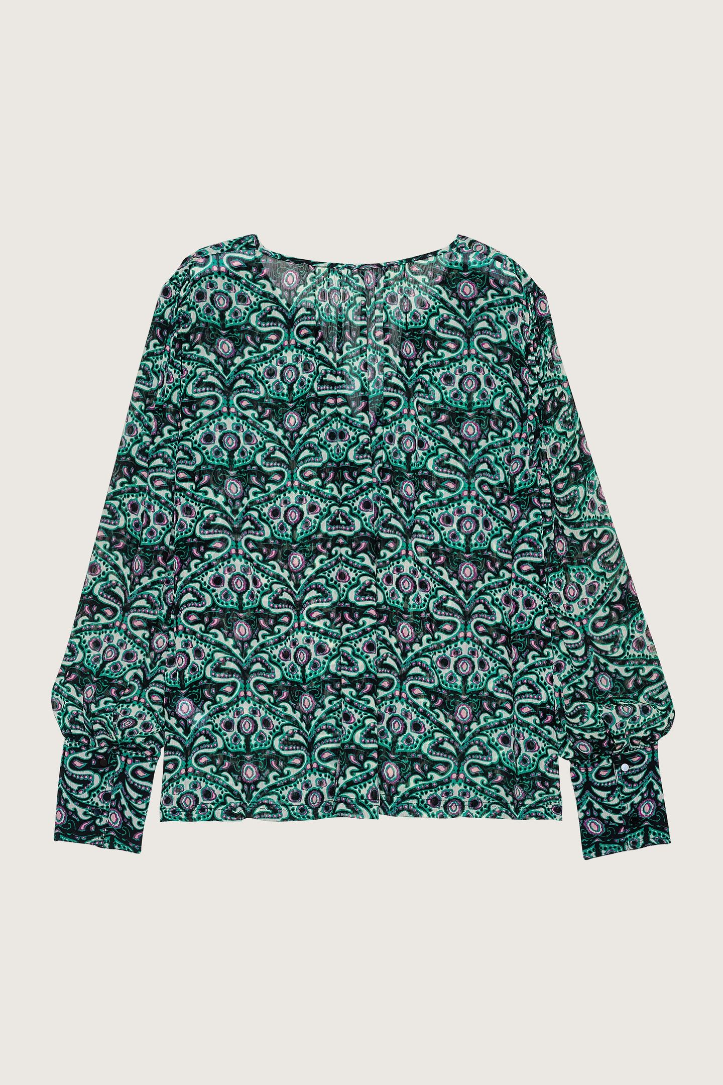 LONG SLEEVES BLOUSE VERT 2