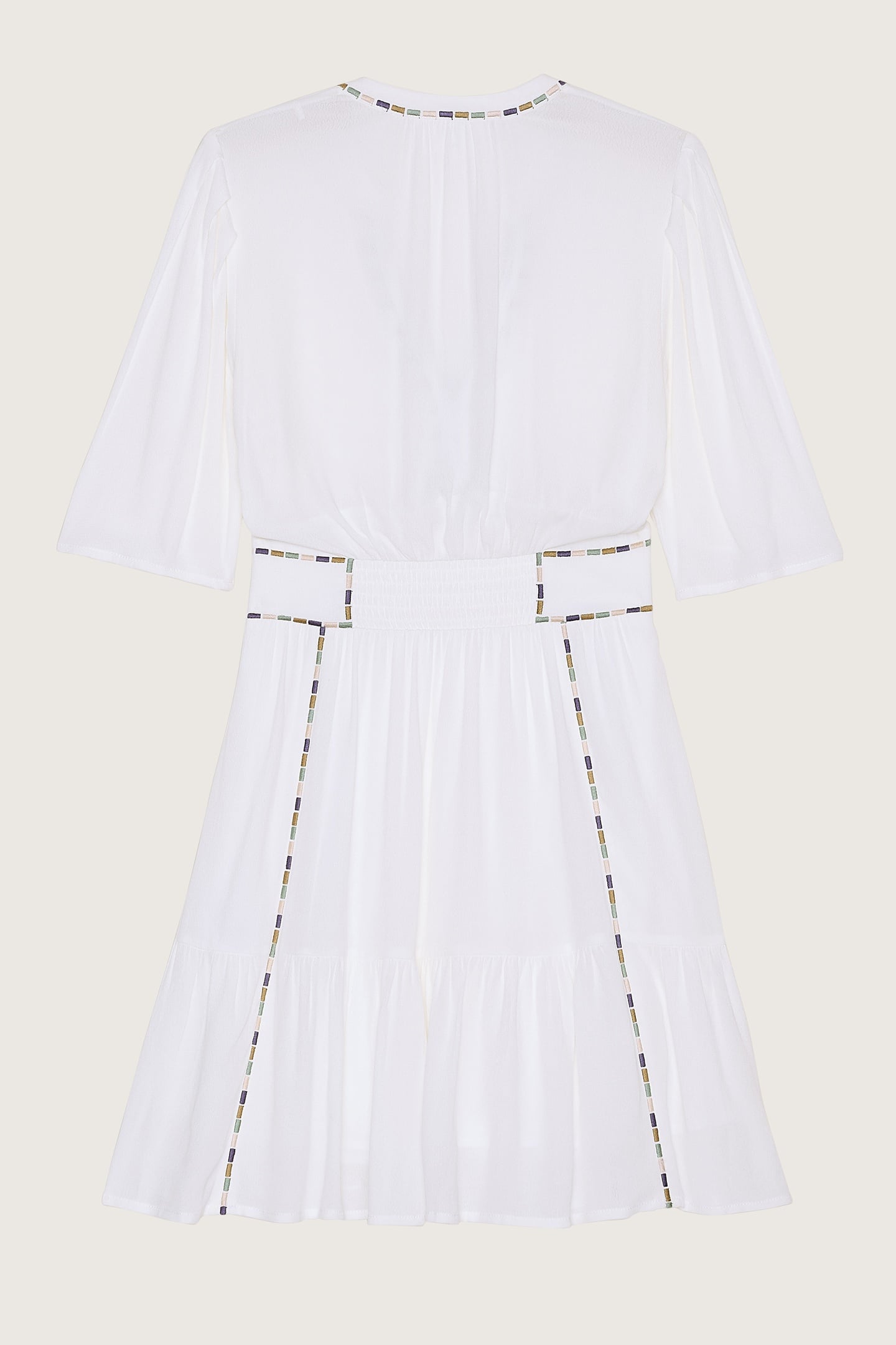 MINI DRESS ECRU 3
