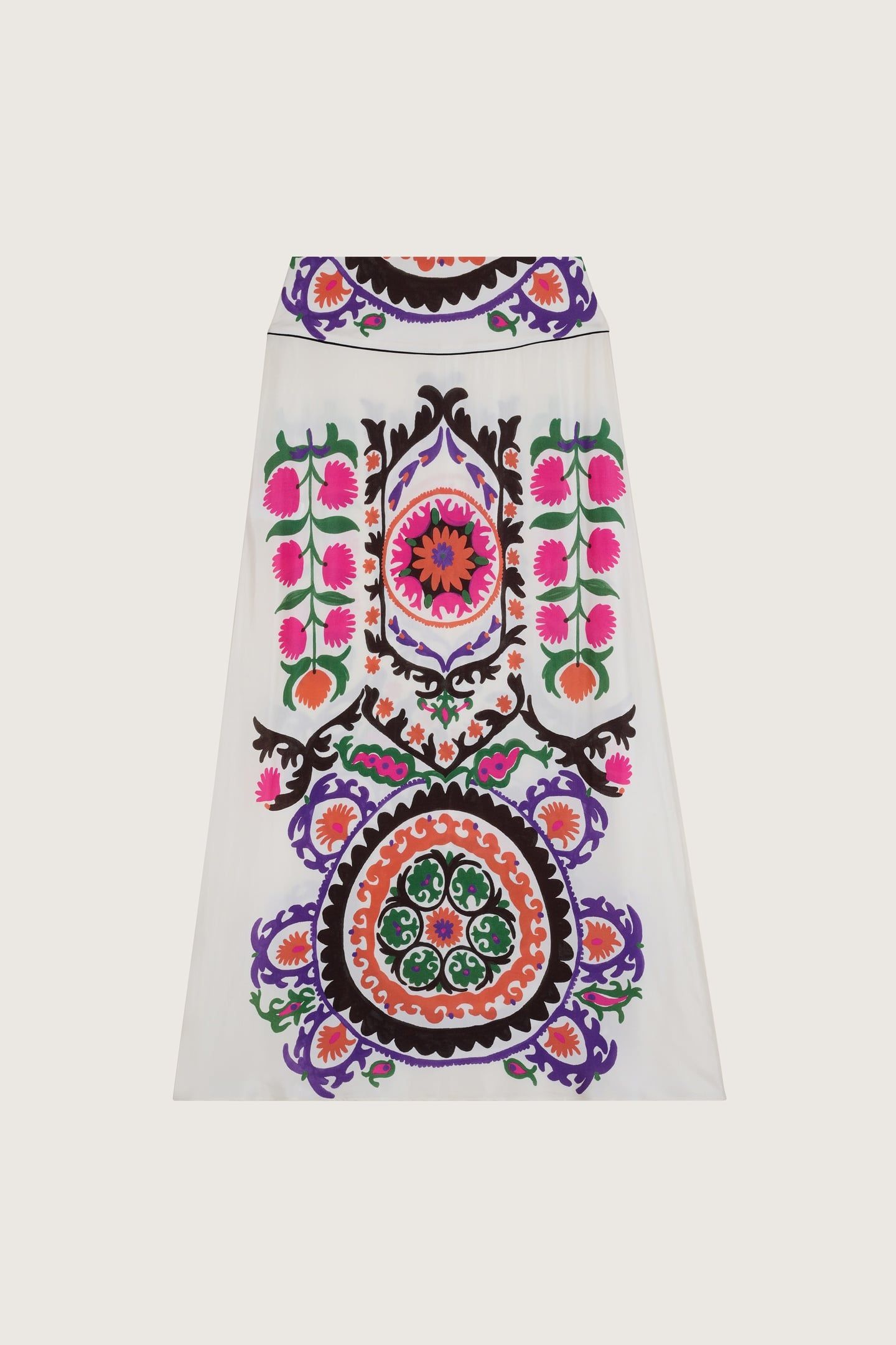 MID-LENGTH SKIRT ECRU 3