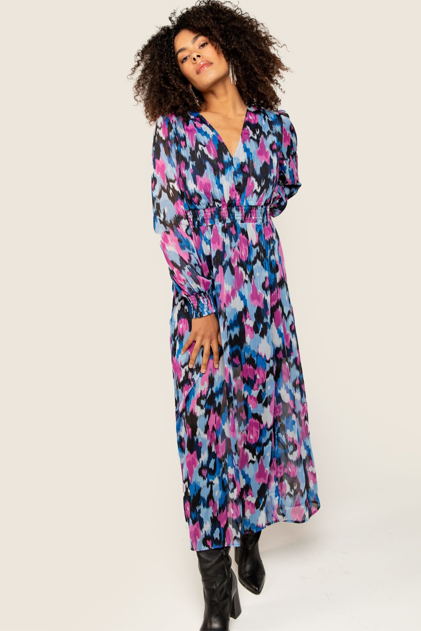 DAGMAR DRESS NORTHERN BLUE 1