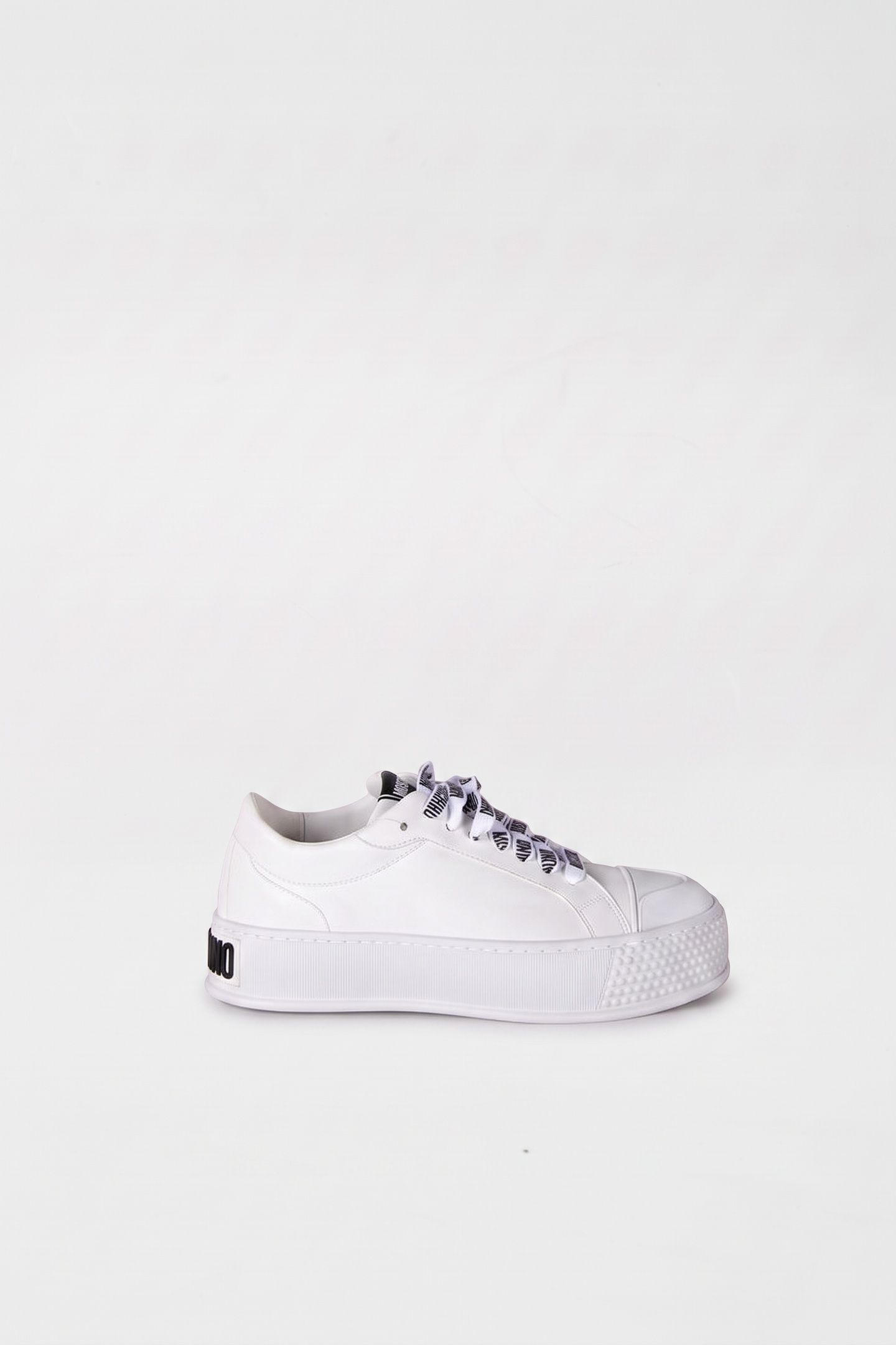 FAUX-LEATHER SNEAKERS WHITE 4