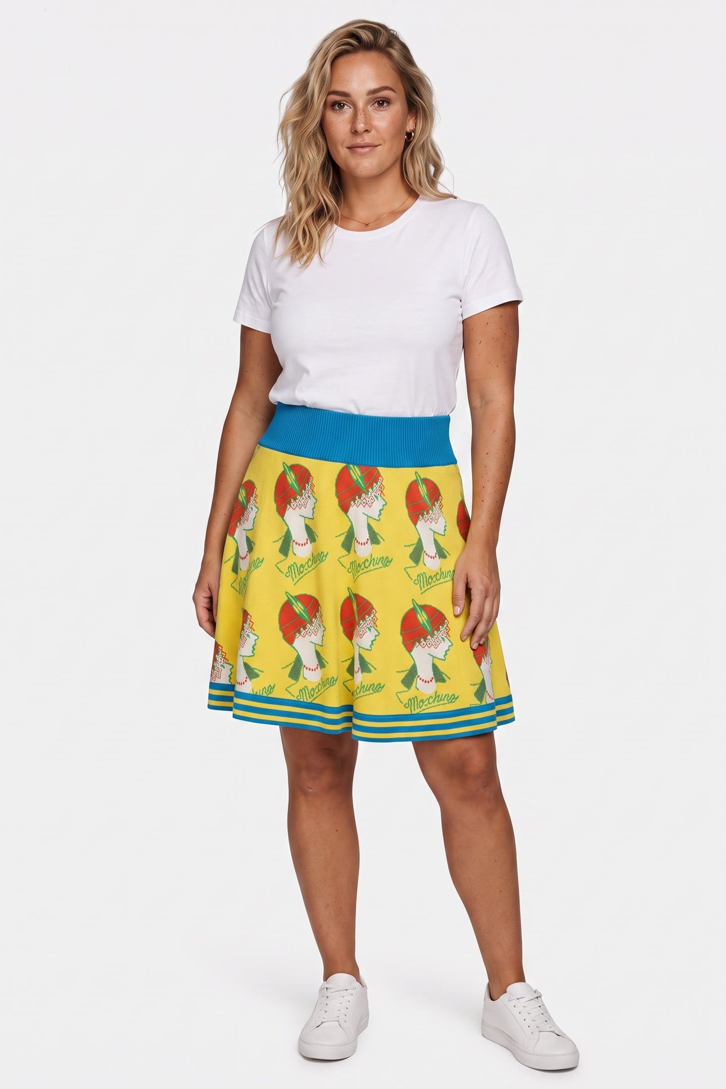 KNITTED SKIRT YELLOW 1