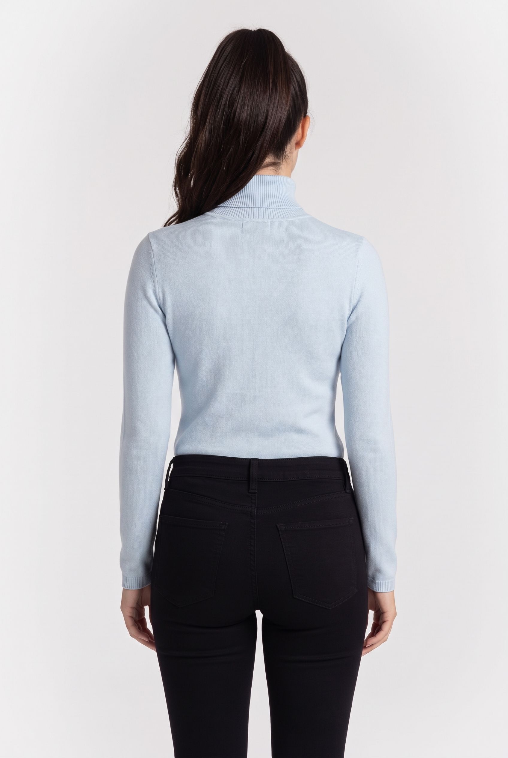 KLJ LIGHTWEIGHT ROLLNECK CELESTIAL BLUE 2