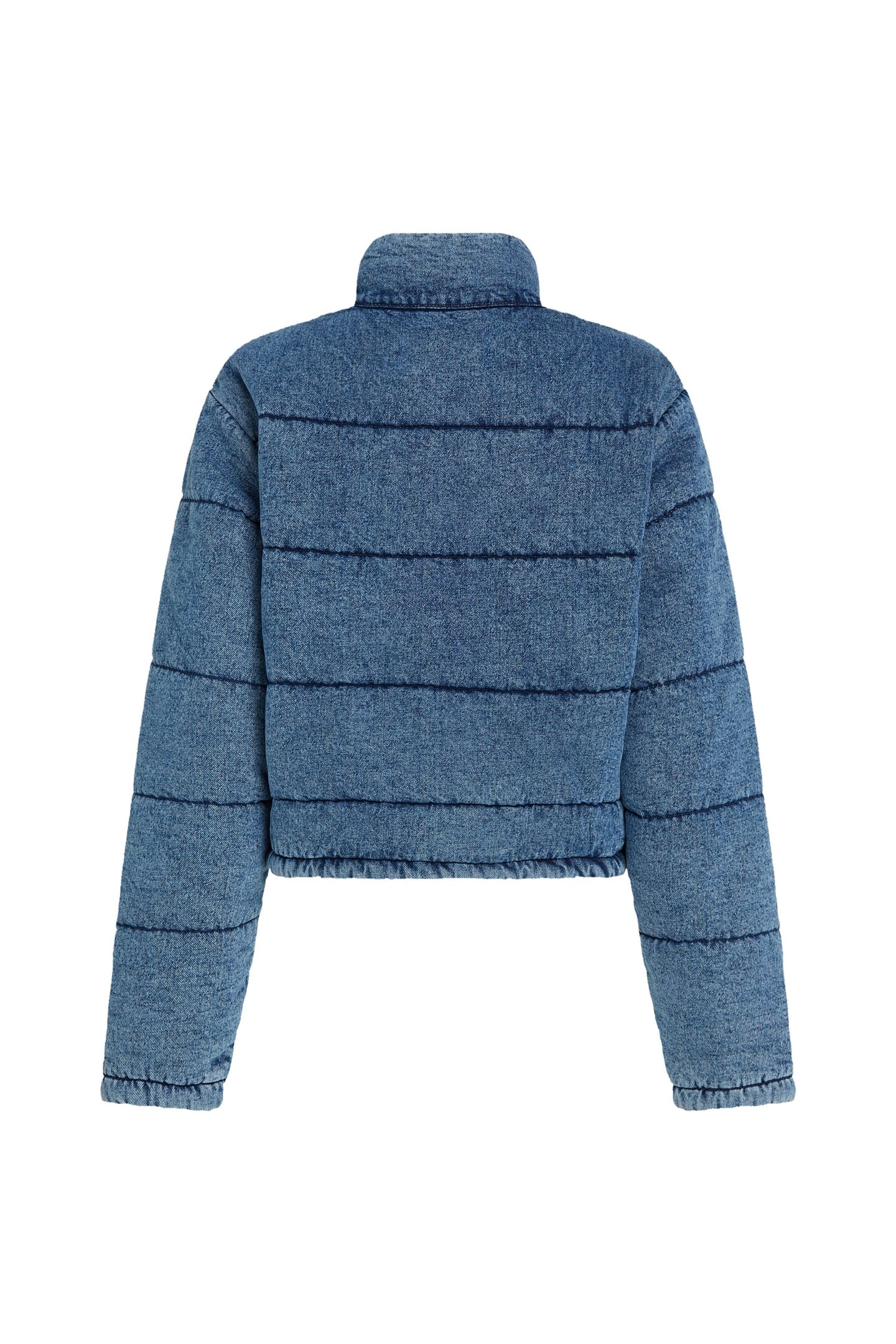 KLJ DENIM PUFFER ACID WASHED BLUE 5