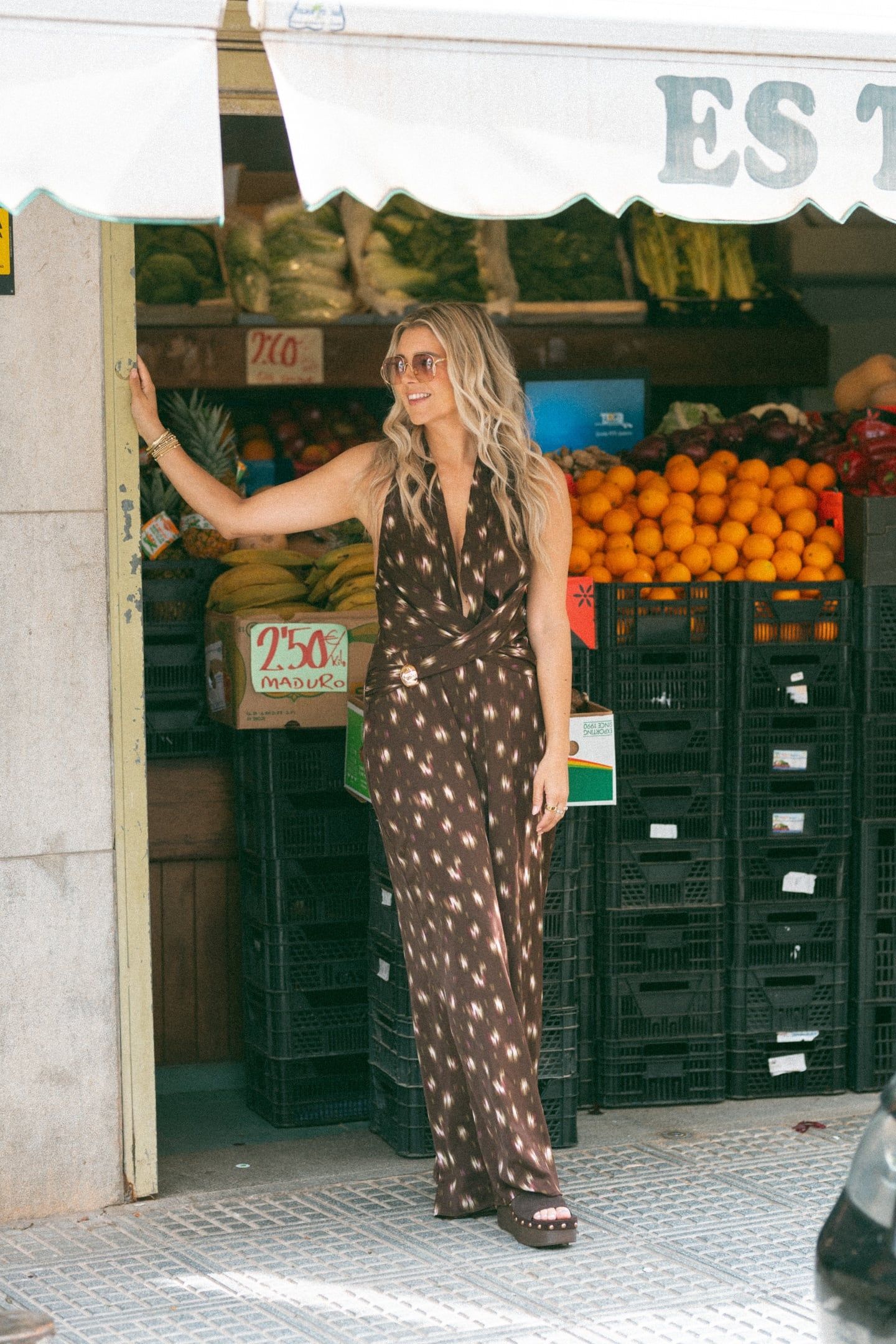 SUNSET SUIT BROWN PRINT 1