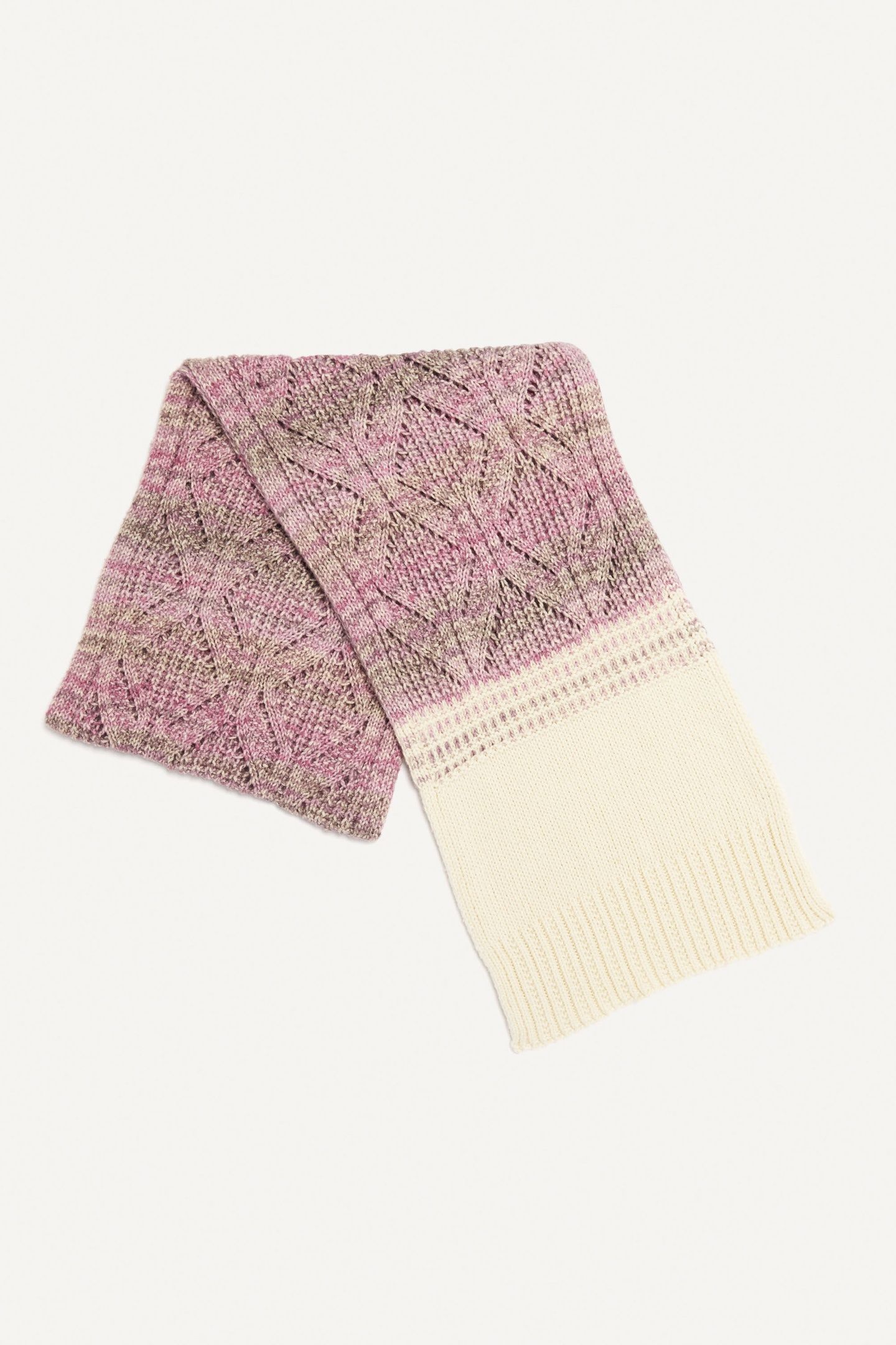 KNIT SCARF ROSE 4