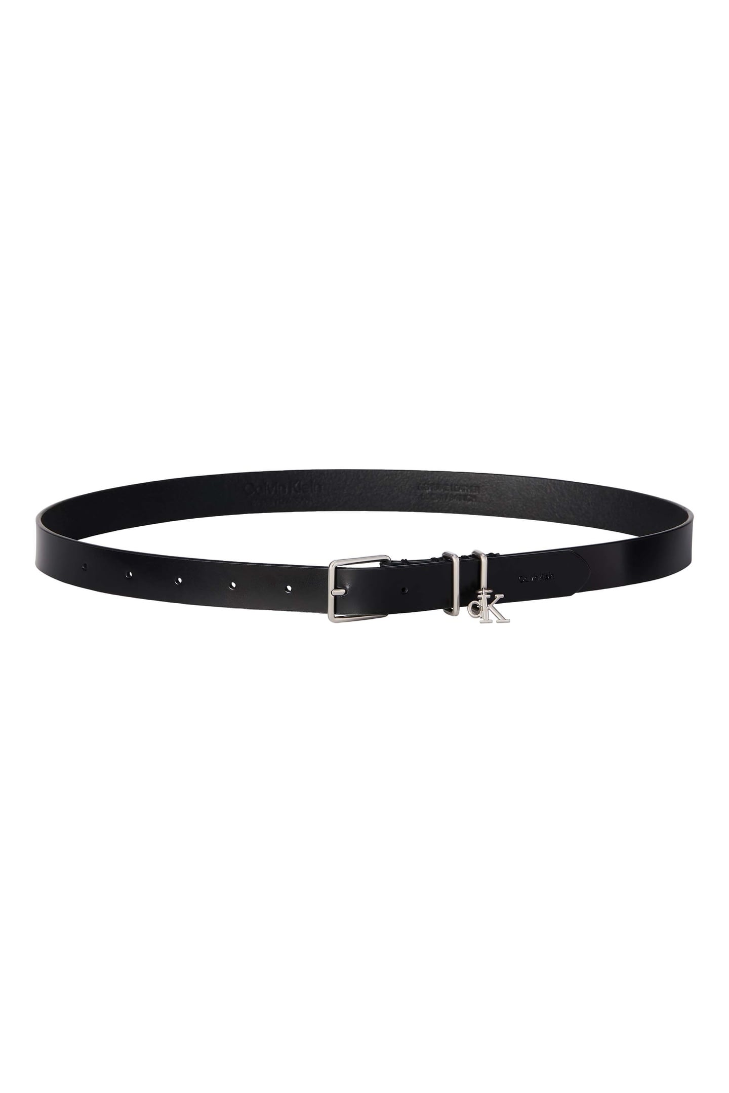 MONOGRAM CHARM KEEP BELT BLACK/ANTIQUE NICKEL 1