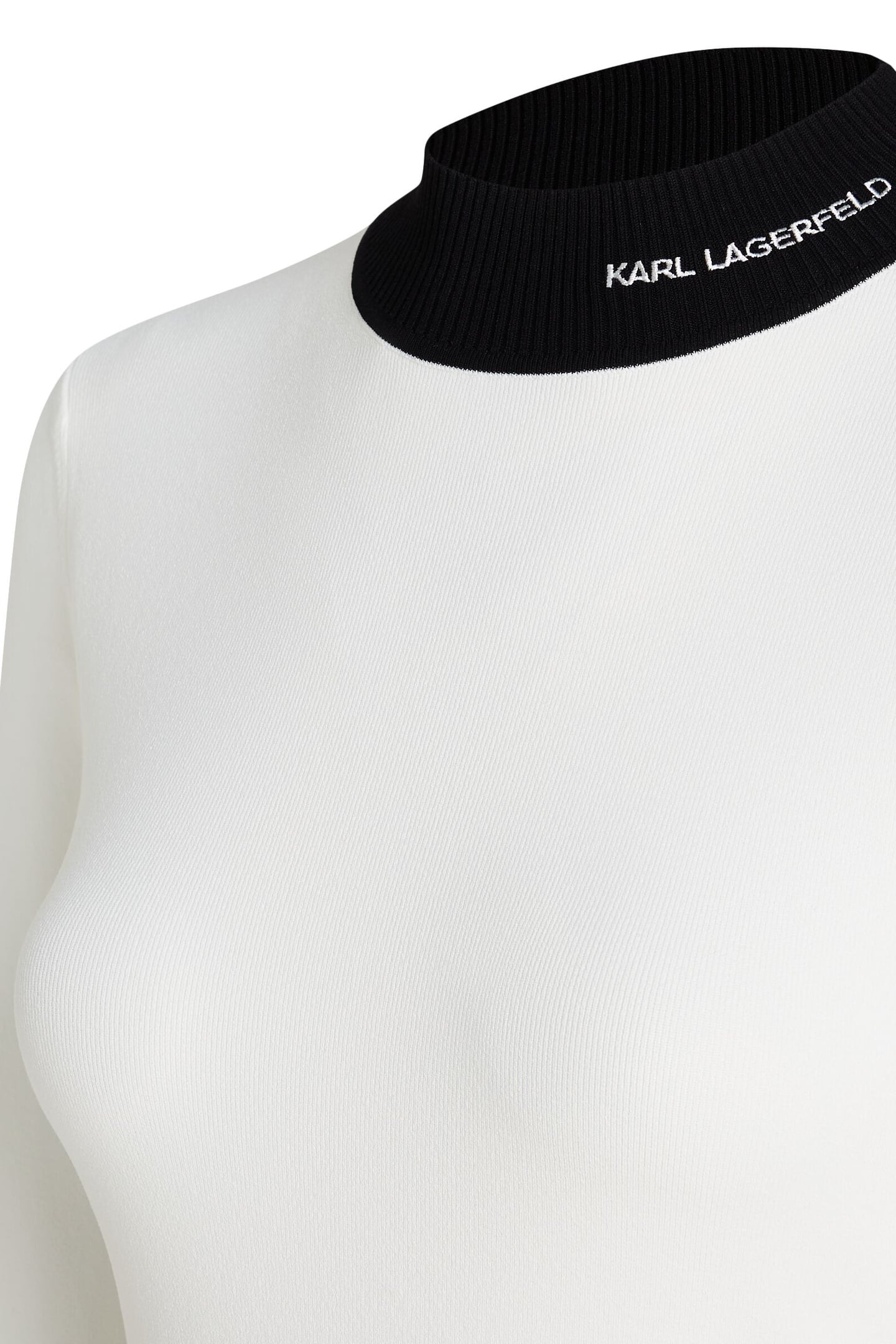 LOGO TURTLE NECK WHITE/BLACK 3