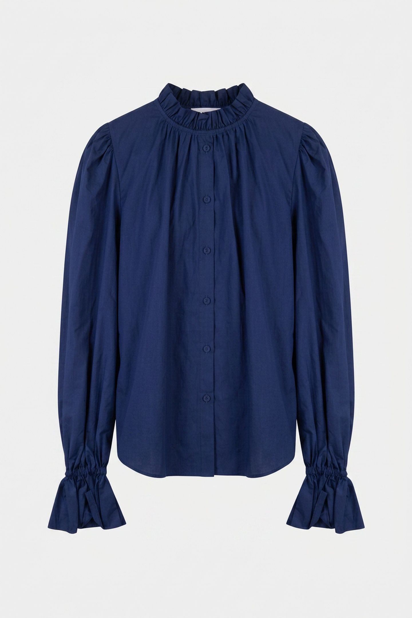 SILK CHIFFON SHIRT BLUE 3