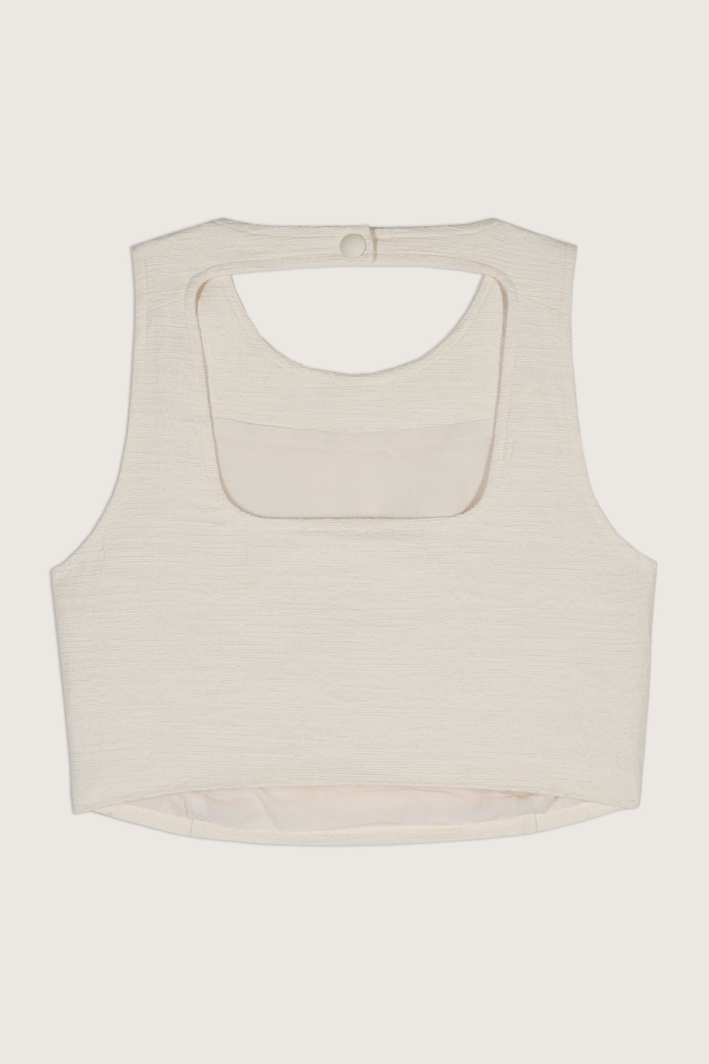 SLEEVELESS TOP ECRU 4