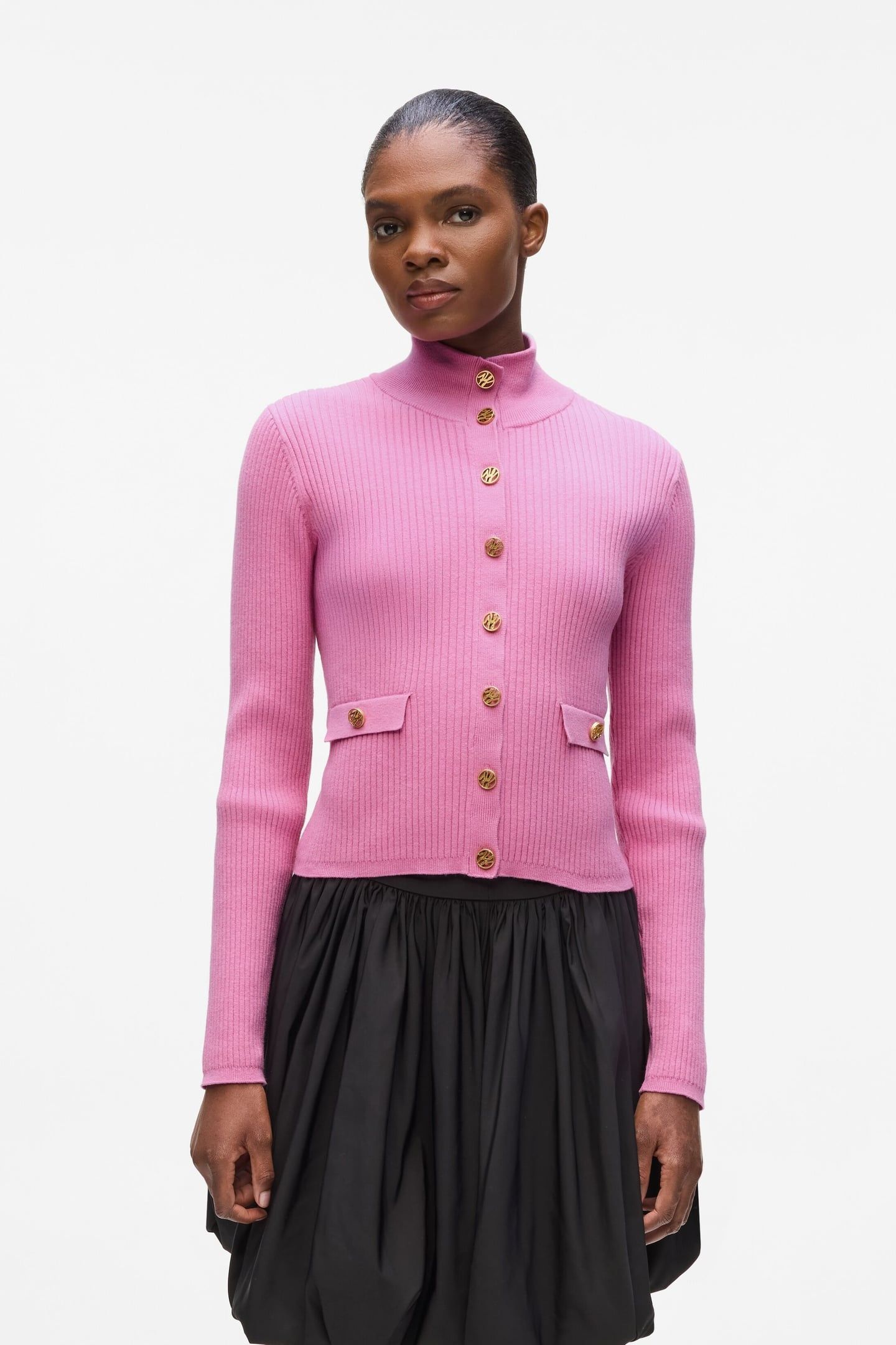 KNIT CARDIGAN OPERA MAUVE 2