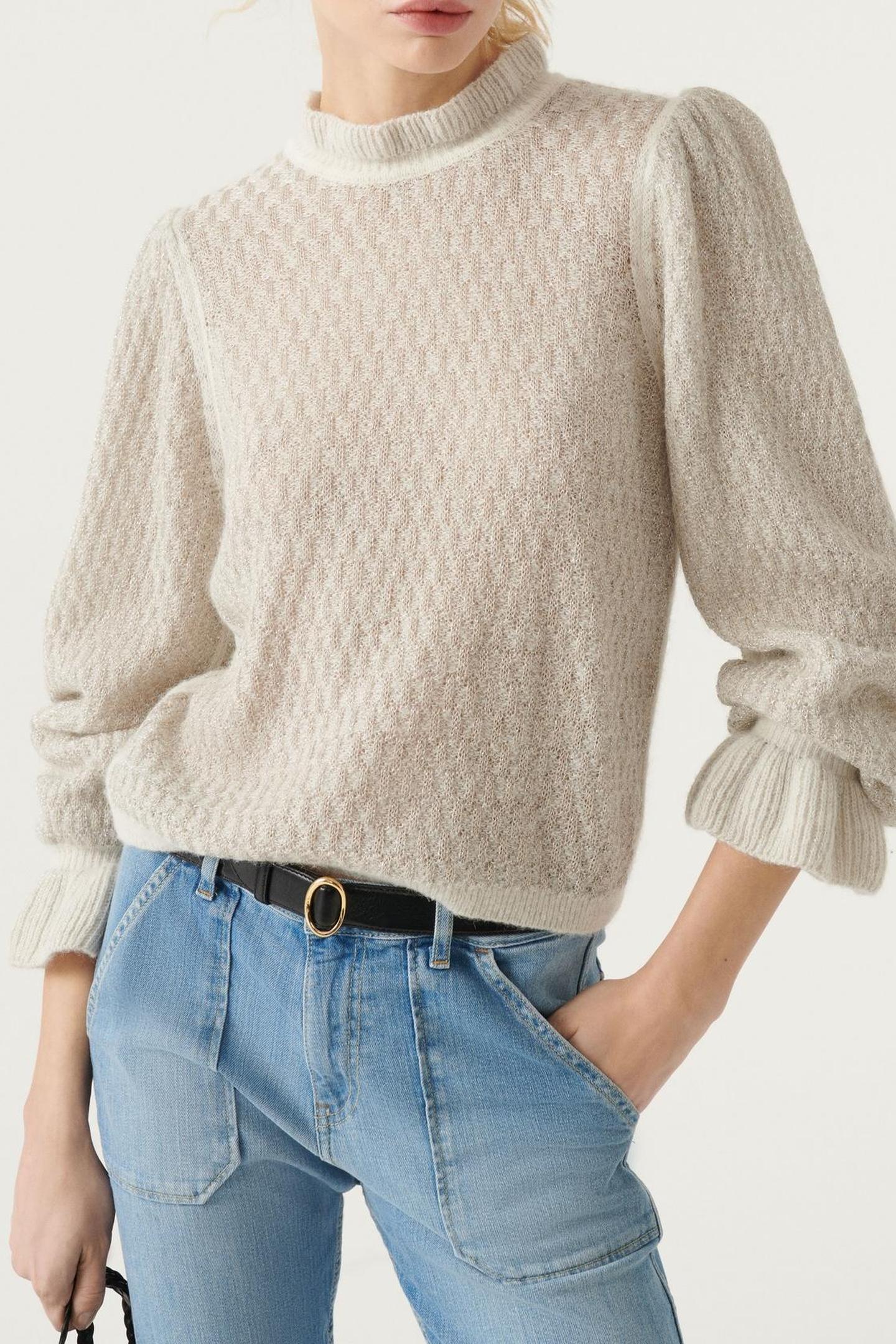 LONG SLEEVES KNIT ECRU 1