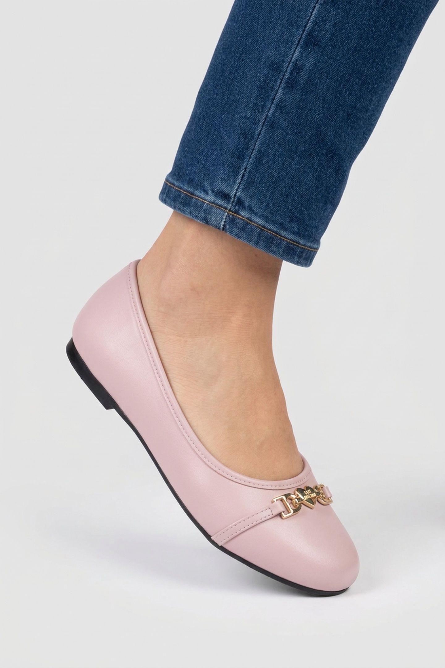 NAPPA LEATHER BALLET FLATS PINK 2