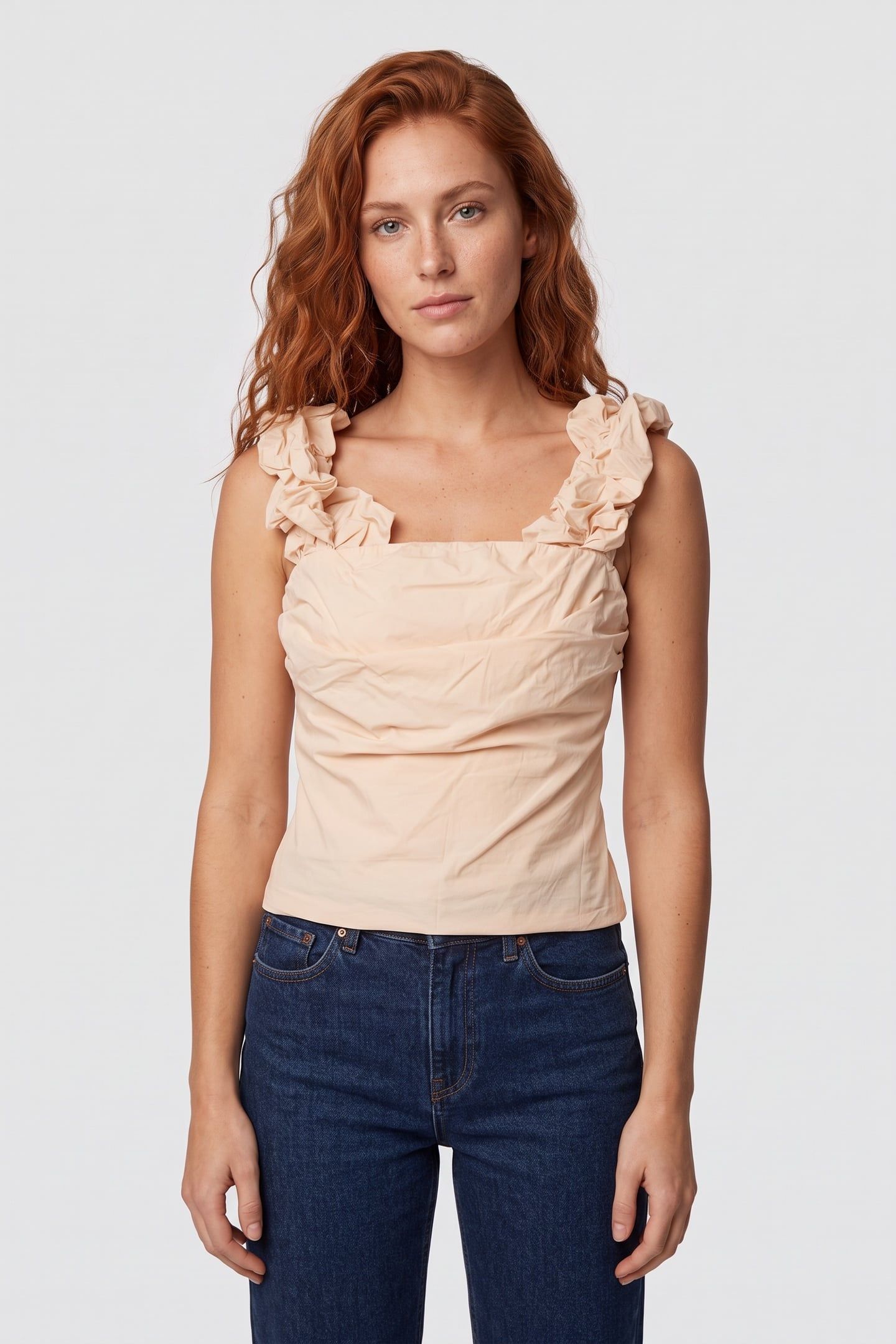 ISAK OFF SHOULDER TUBE BEIGE 1