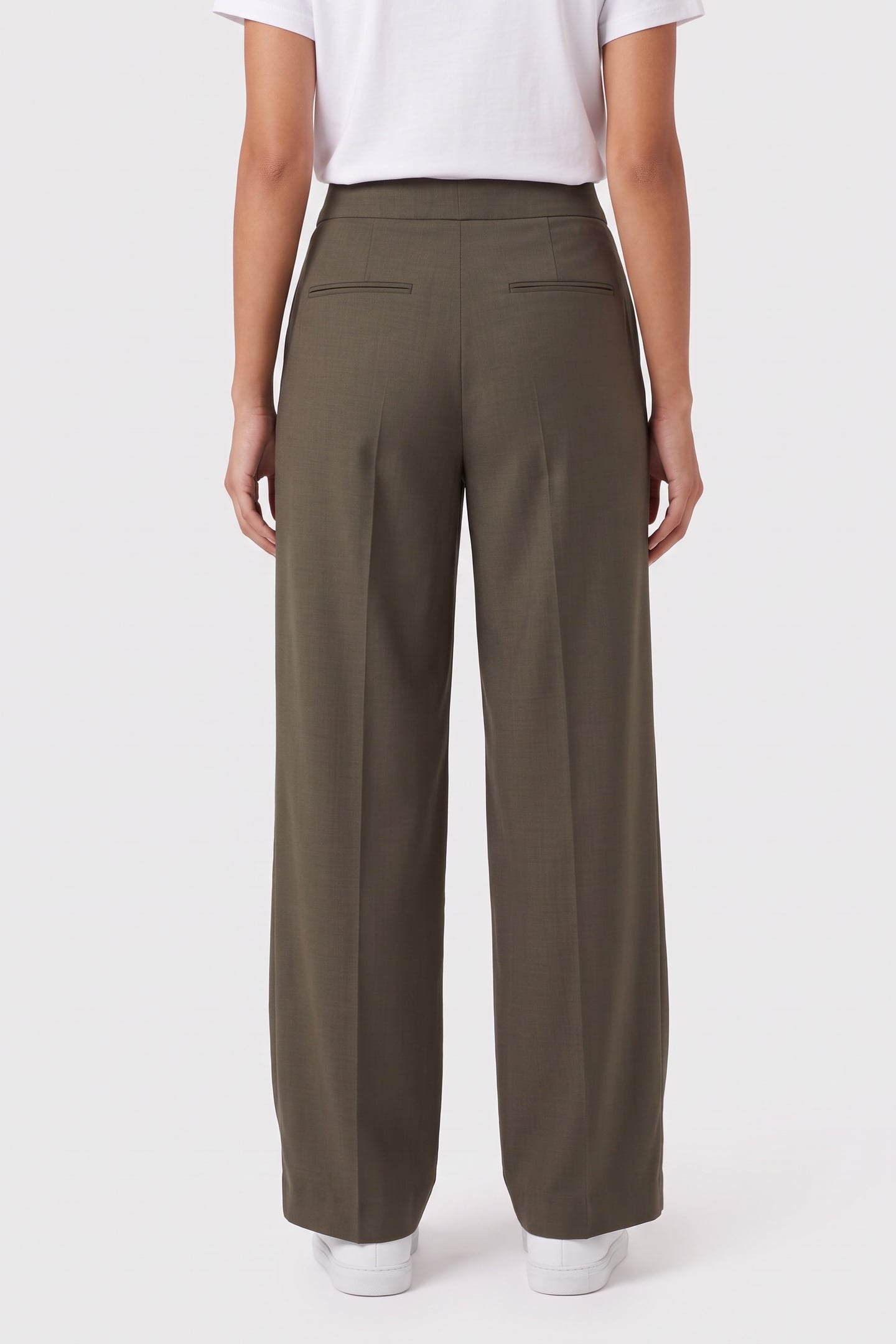 ERIN PLEATED TROUSERS KHAKI 2