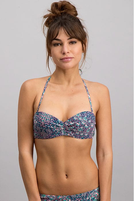 LADIES BANDEAU WIRE TOP FANTASTIC MULTI COLOUR 1