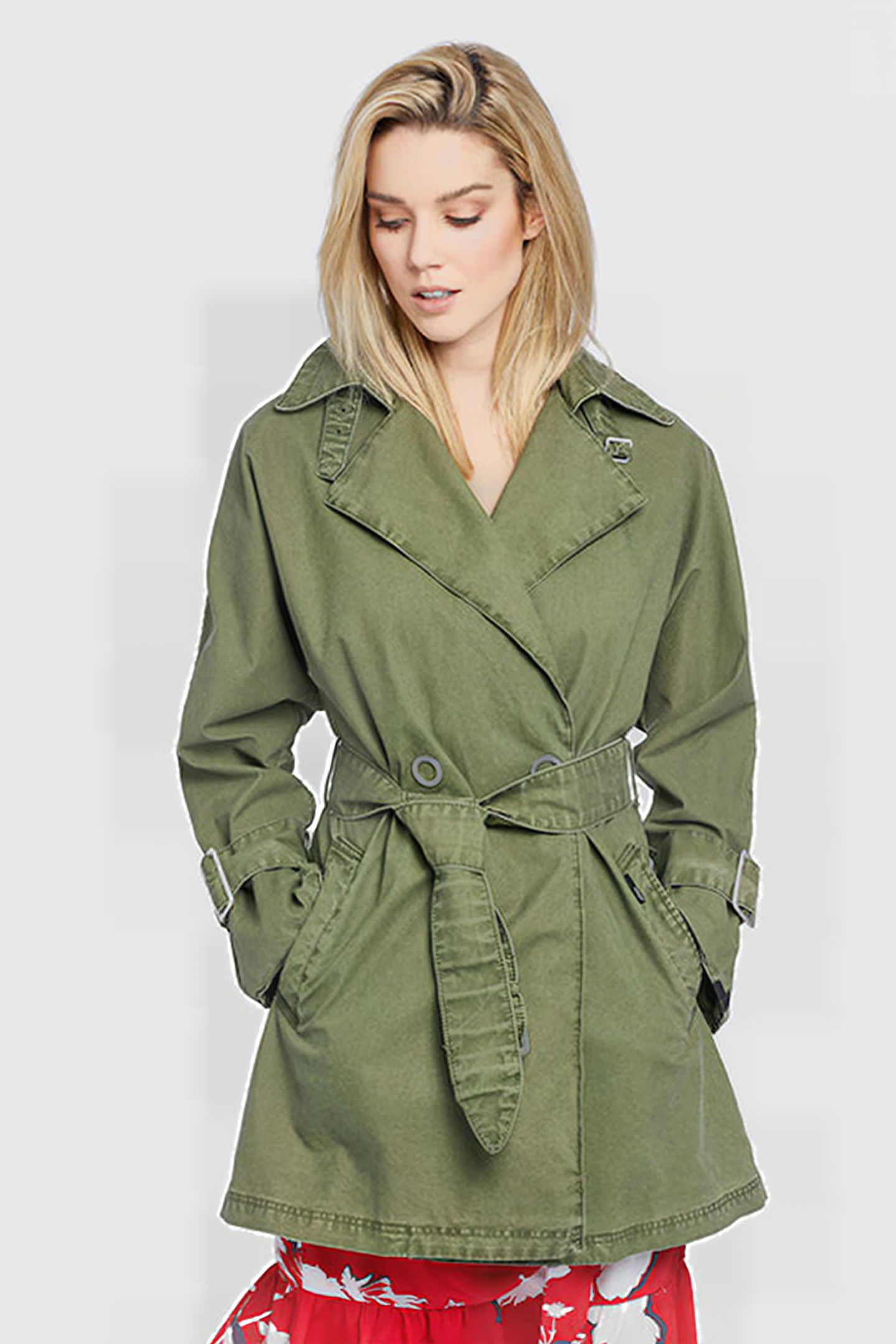 LUCILLE COAT LIGHT OLIVE 2