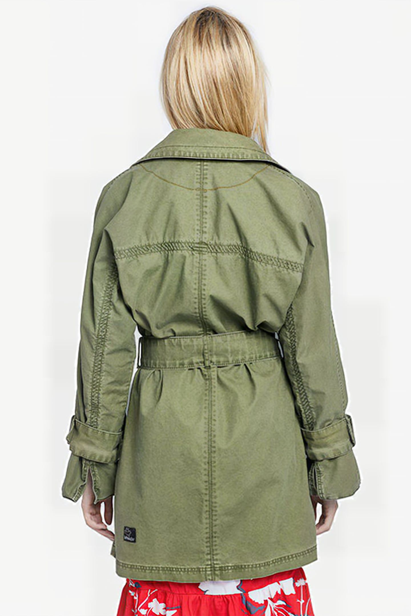 LUCILLE COAT LIGHT OLIVE 4