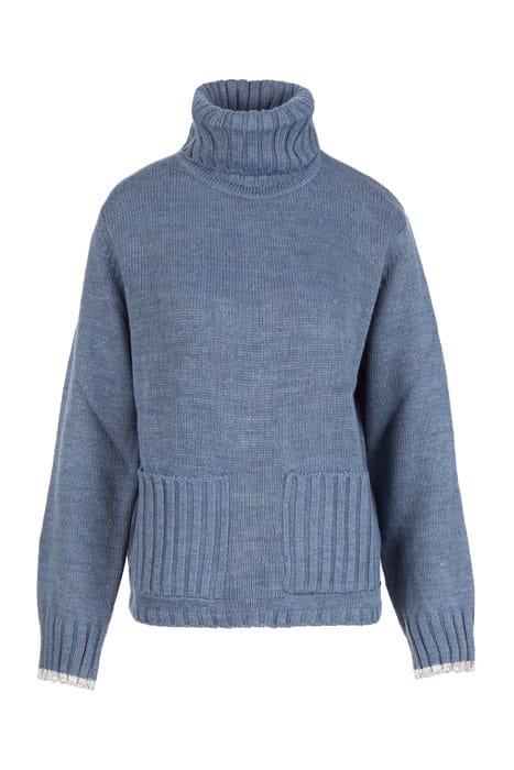 ROLL NECK SWT LS BACK DETAIL BLUE 1
