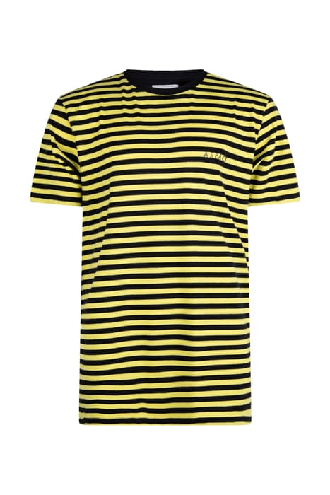 STRIPE TEE BLACK/YELLOW 1