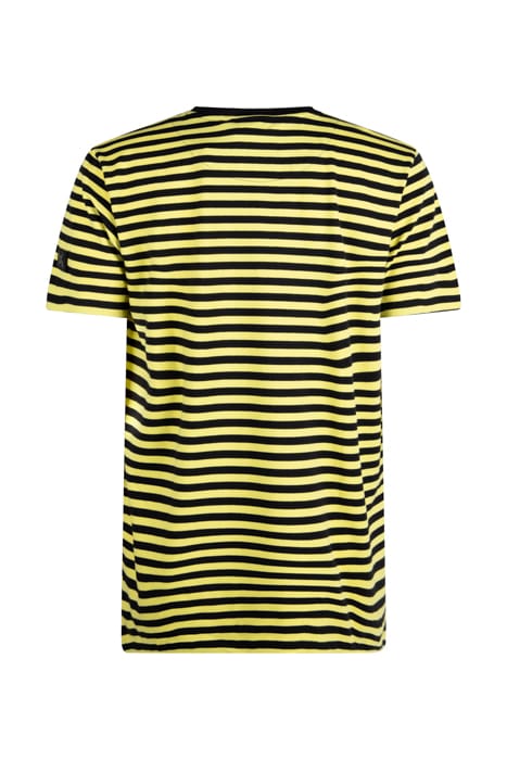STRIPE TEE BLACK/YELLOW 2