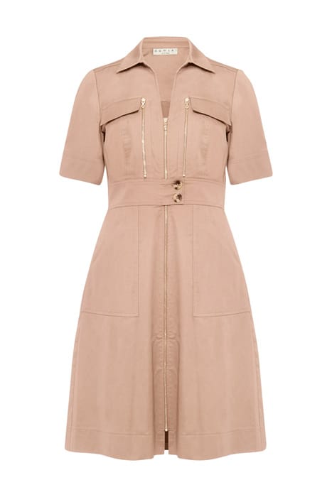 BLAIRE ZIP FRONT DRESS NEUTRAL 1