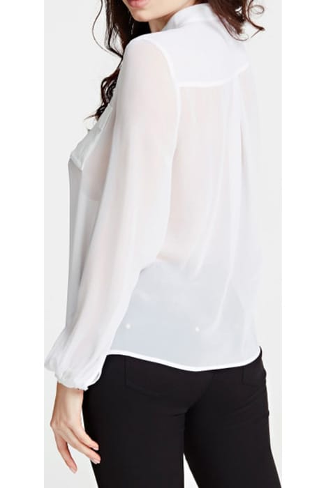 MARCIANO BY GUESS AARON BLOUSE RO TRUE WHITE A000 2