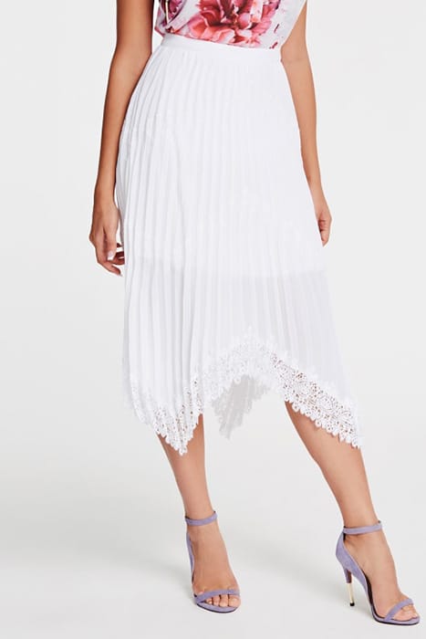 MARCIANO BY GUESS TASH LACE SKIRT TRUE WHITE 1