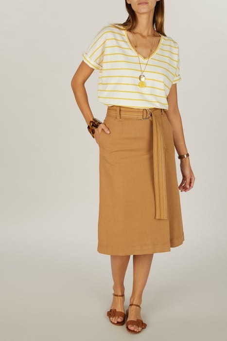 V-NECK FANCY TEE SS GMT DYE YELLOW 2