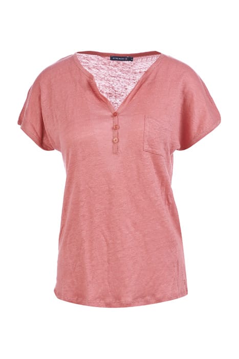 APPLIED CHEST POCKET SHIRT PINK 1